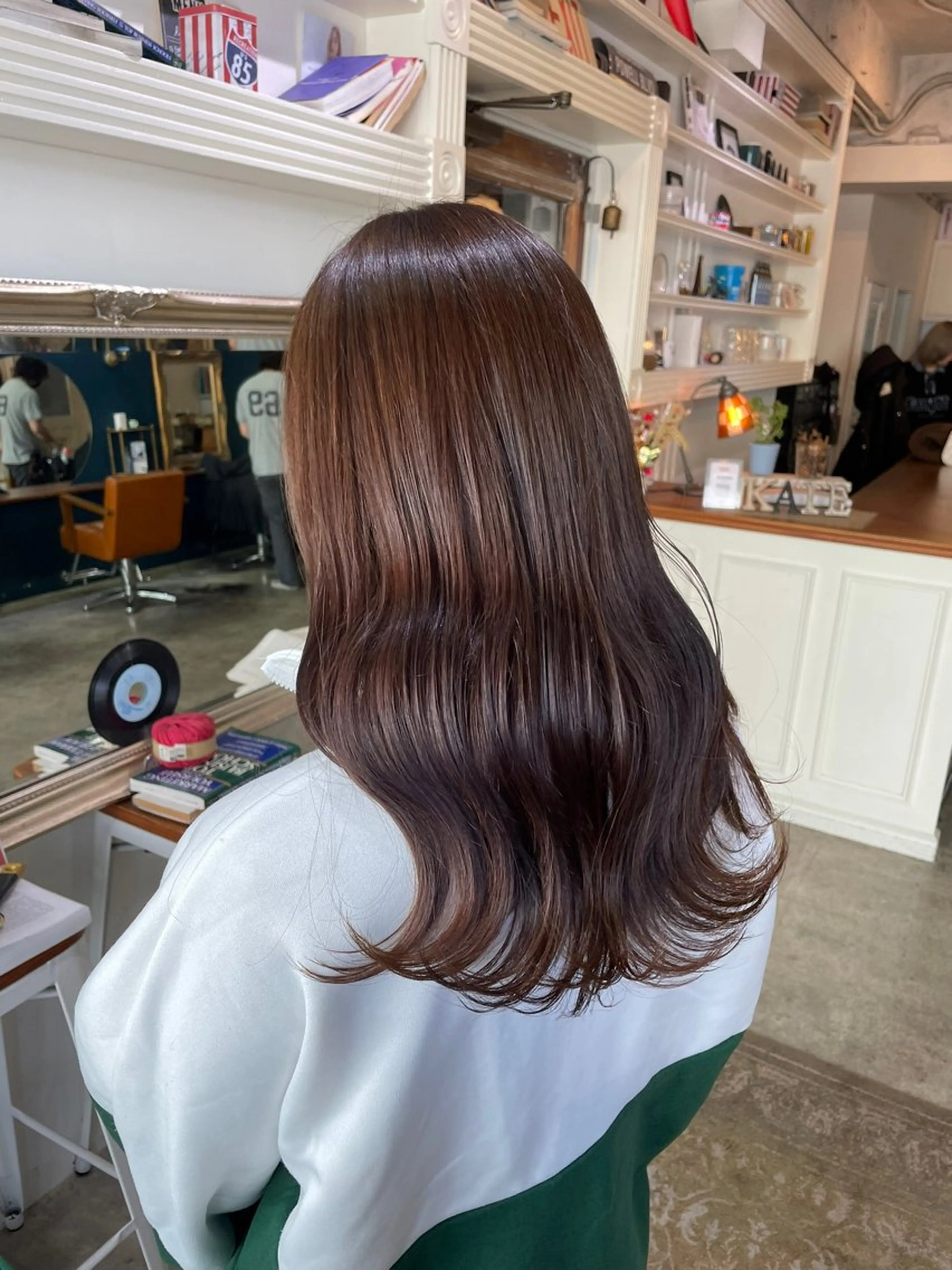 ミディアム カラー ヘアアレンジ ブラウンカラー ナチュラルブラウン ☂️カトウ ケイゴ☂️のヘアスタイル