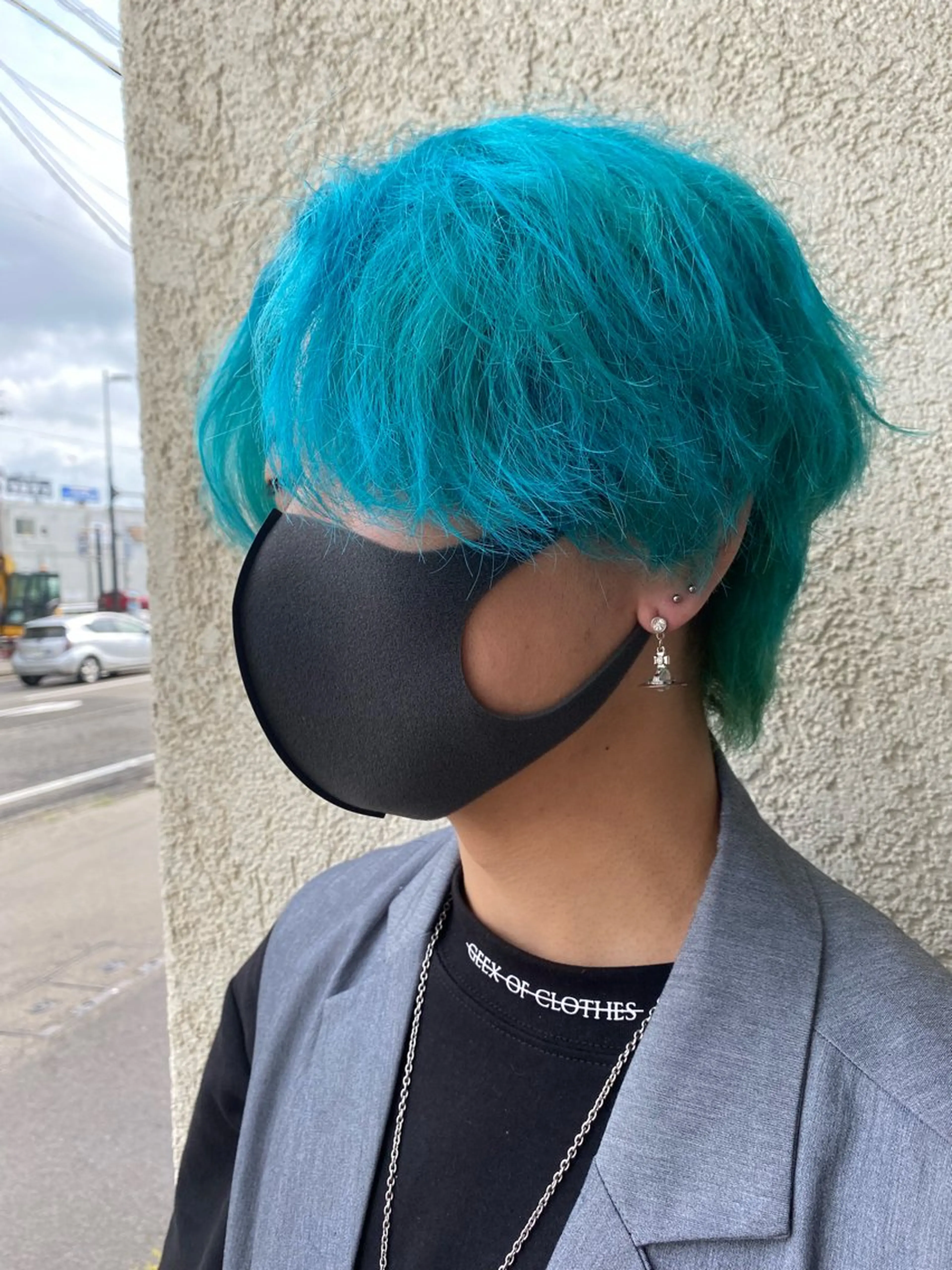 カラー メンズ 透けるミルクティー ☕赤味ゼロ★はる吉のヘアスタイル