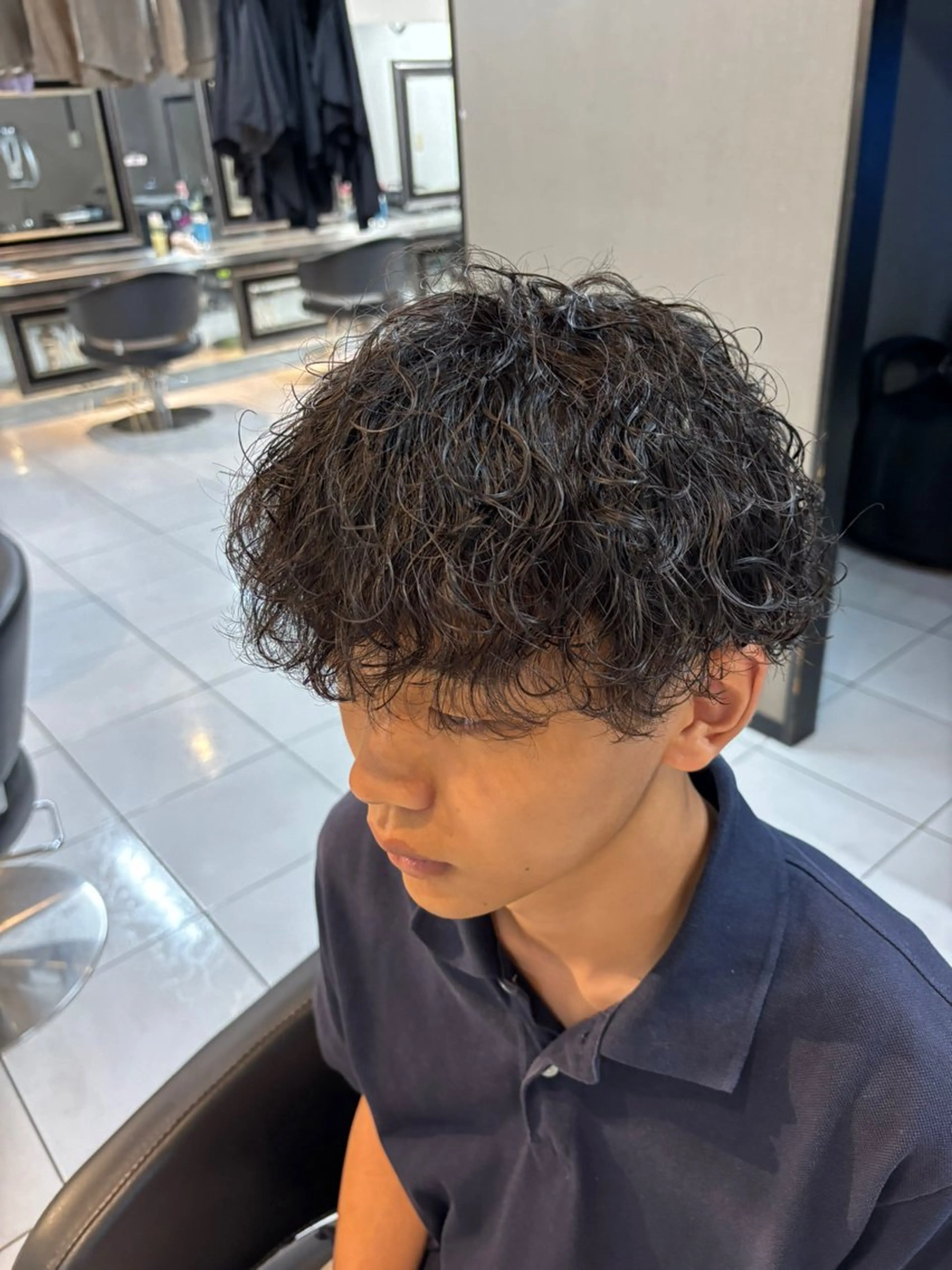 メンズ メンズパーマ 波巻きパーマ カット パーマ 加川 隼人のヘアスタイル