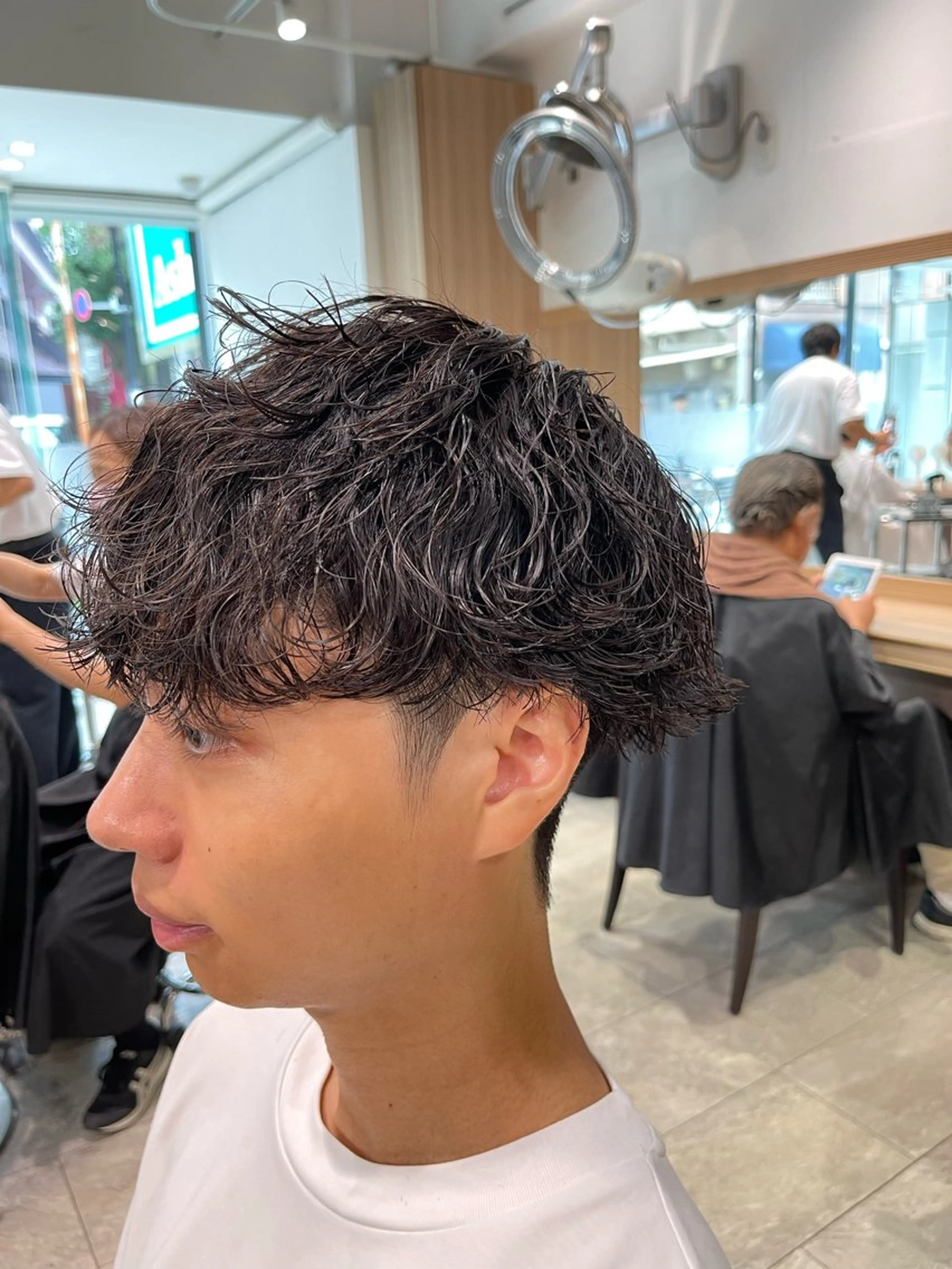 パーマ メンズ カット パーマ トリートメント ヘッドスパ 髪質改善/艶カラー /井上華のヘアスタイル