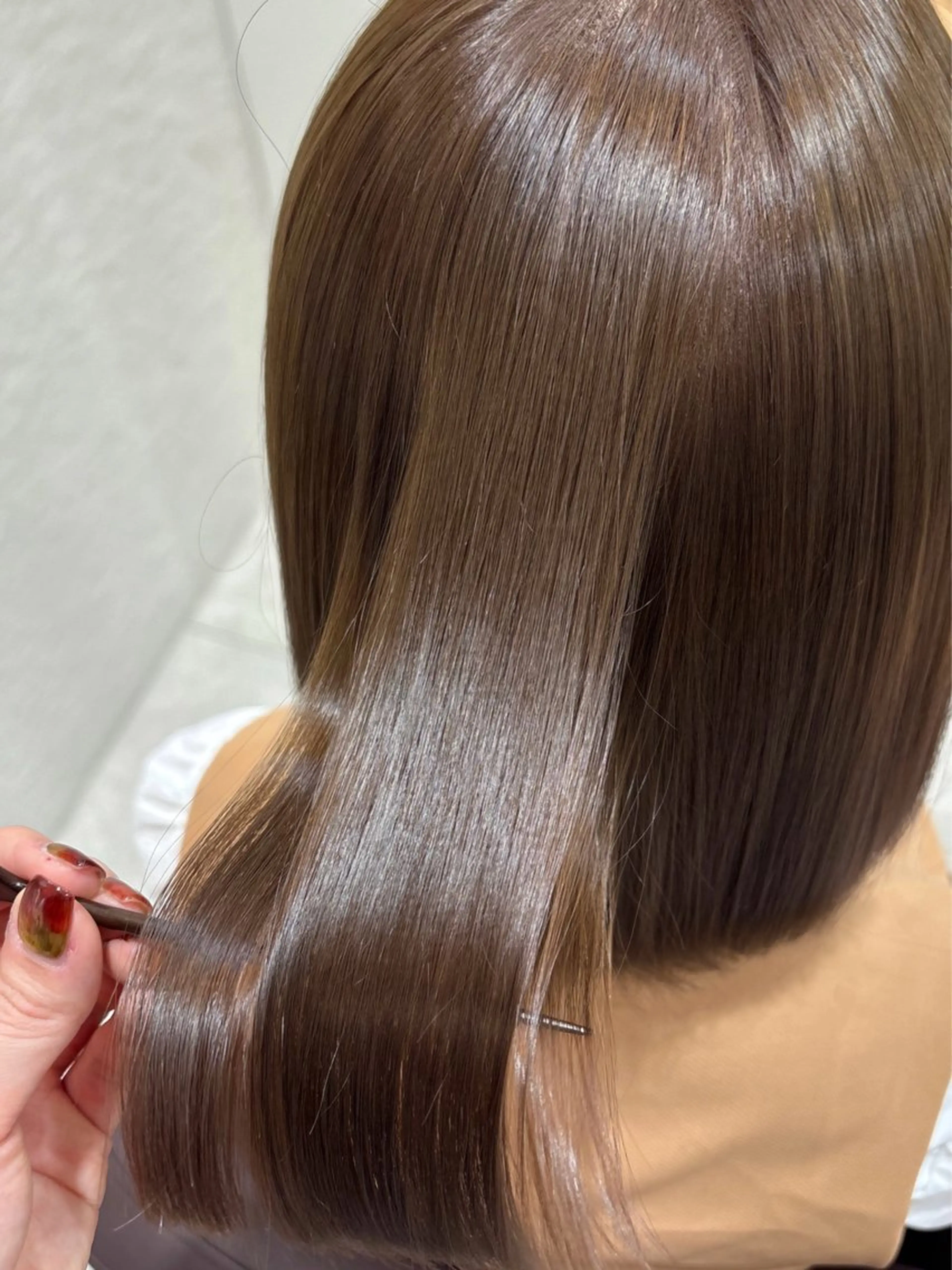 ミディアム カラー カット ヘアカラー トリートメント 艶髪縮毛矯正/レ イヤー/atsumiのヘアスタイル