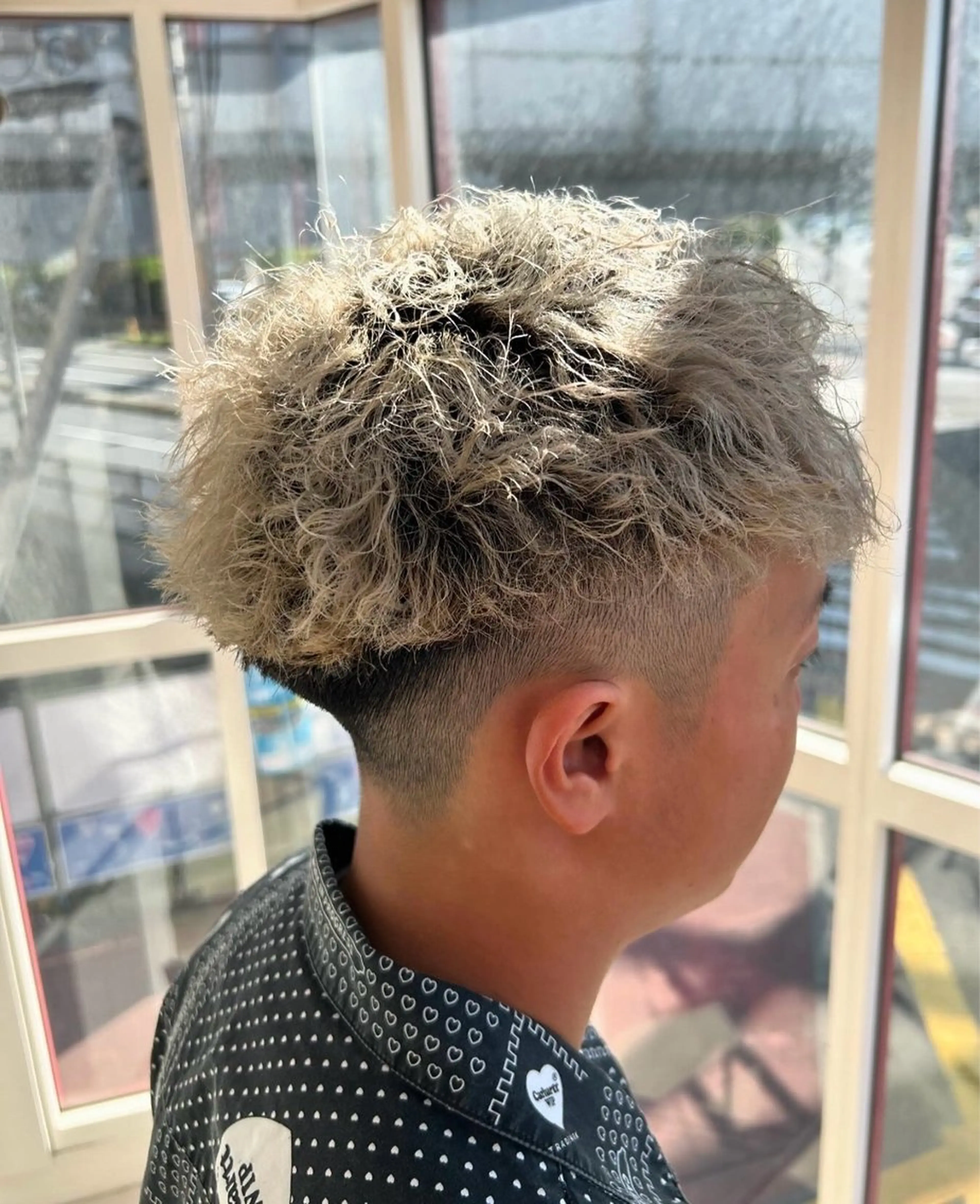 カラー パーマ メンズ メンズブリーチ ブリーチ カット パーマ yori所属・メンズパーマ/メンズ カット/たばたよしきのヘアスタイル