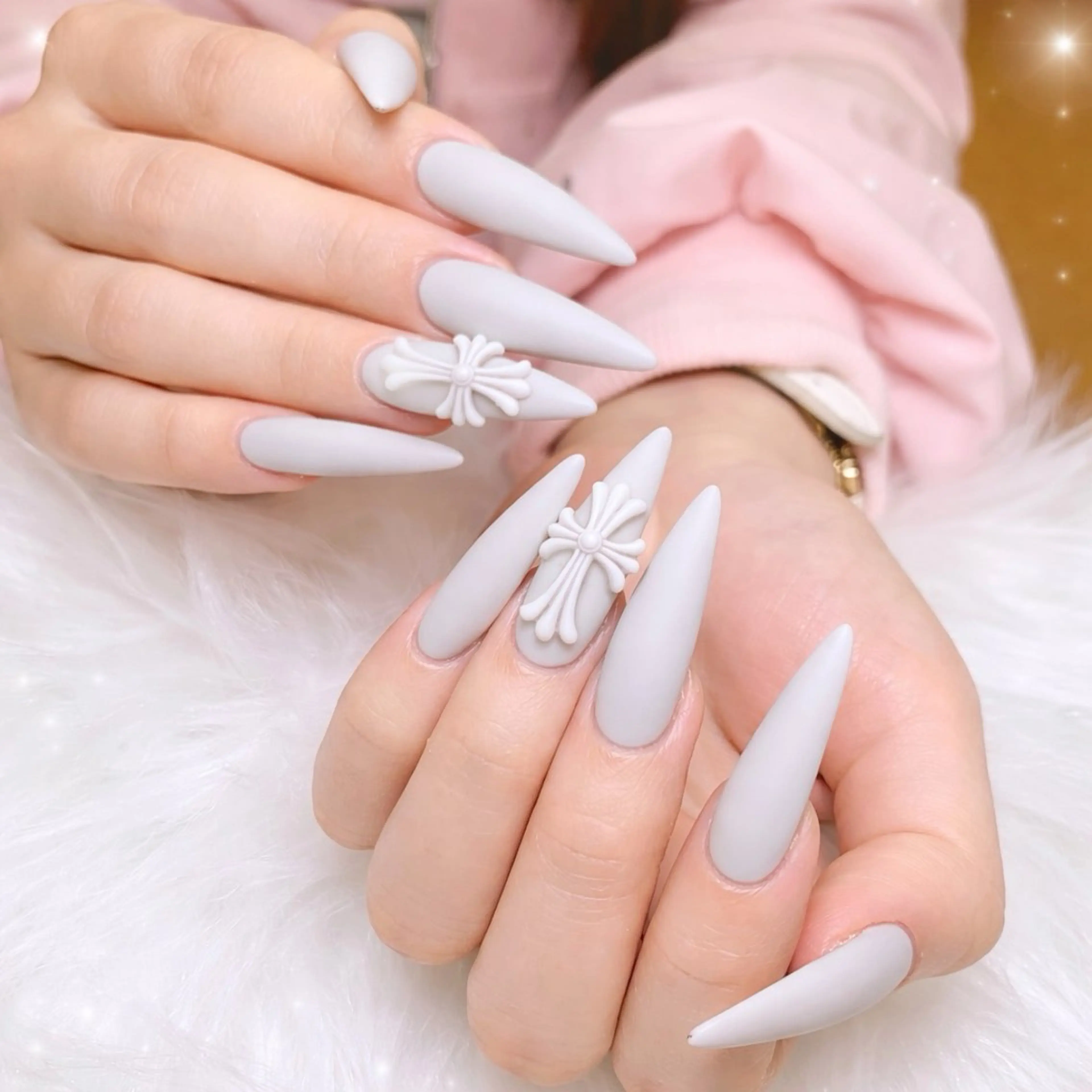 ネイル チークネイル 長さ出し フラッシュネイル フレンチネイル グラデーション ハンドネイル AN NAIL SALONのネイルデザイン