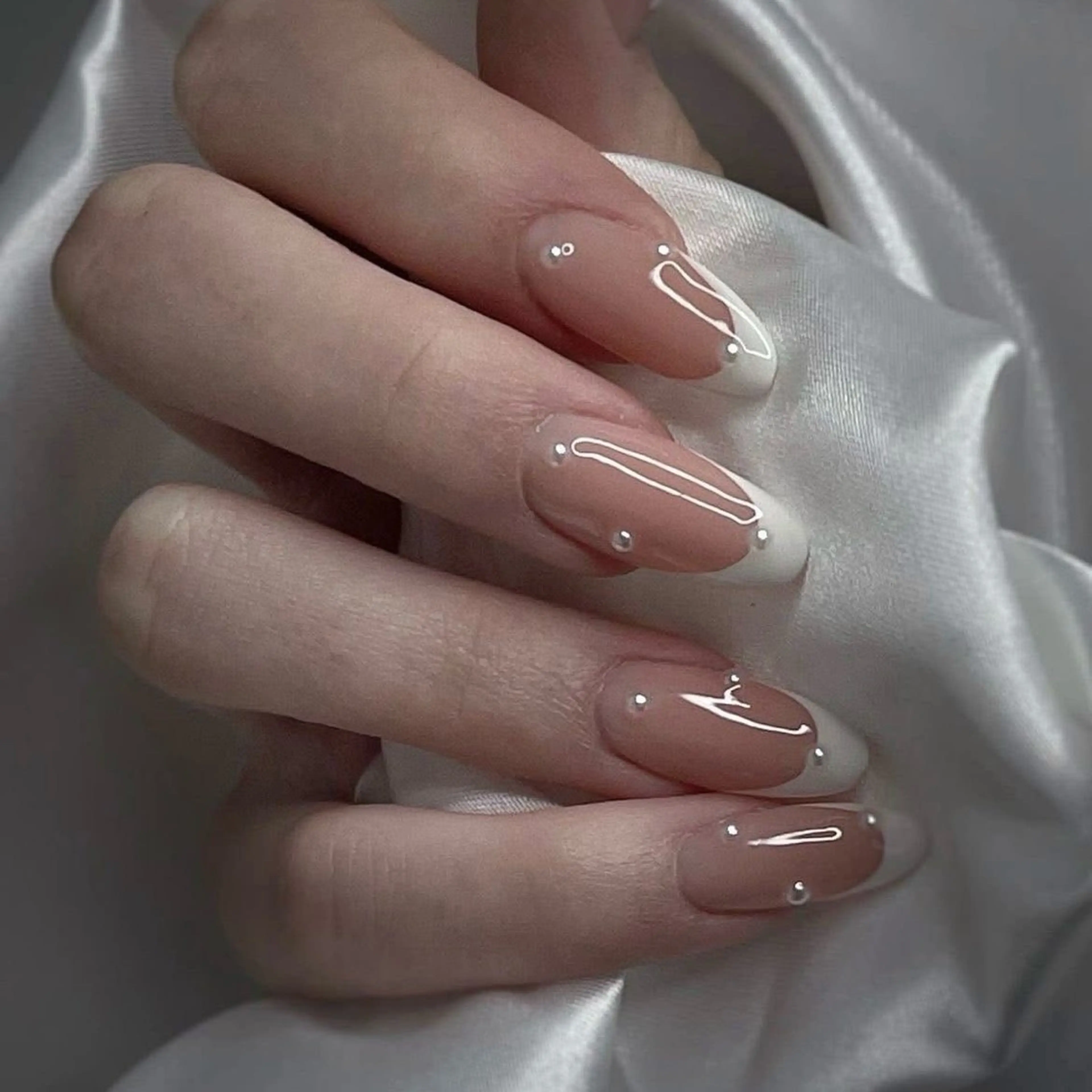 ネイル 長さ出し フレンチネイル ジェルネイル ガーリー 韓国ネイル ハンドネイル ハンドケア Kawaii Chiba nailのネイルデザイン