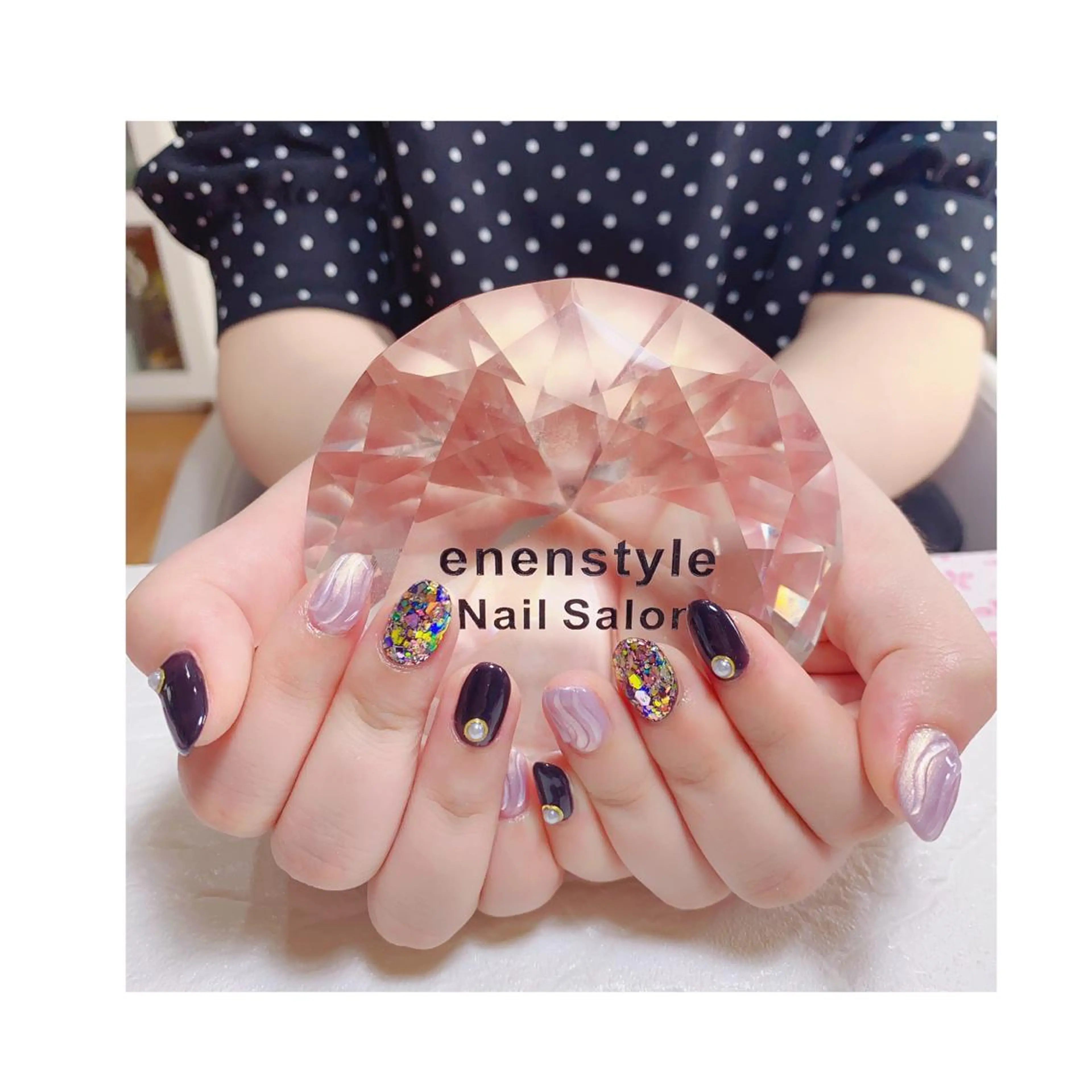 ミディアム ネイル ハンドネイル 👑enen style👑のネイルデザイン