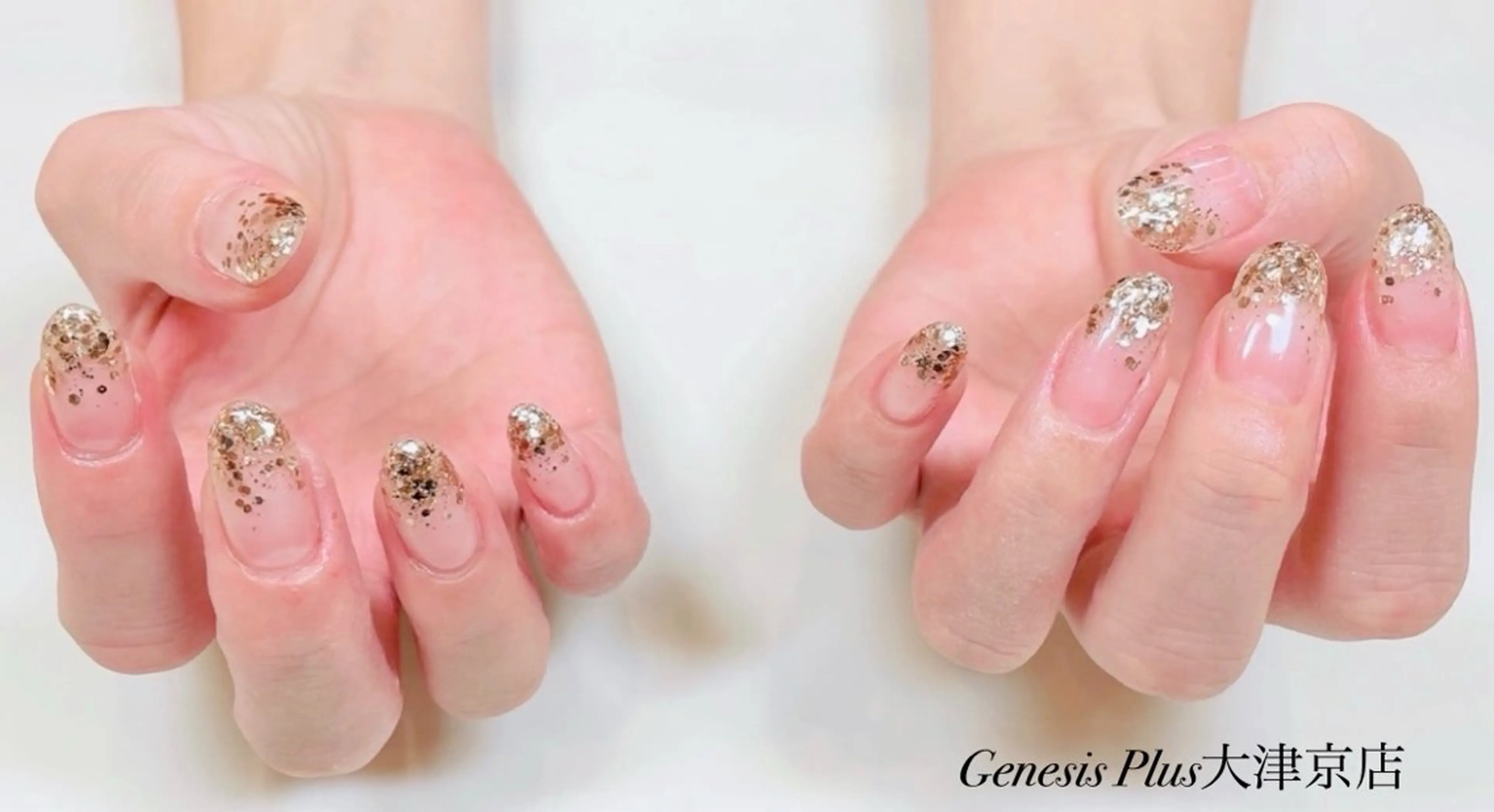 ネイル グラデーション ラメ(グリッター) ラメグラデーション その他 Genesis Plus大津京店のネイルデザイン