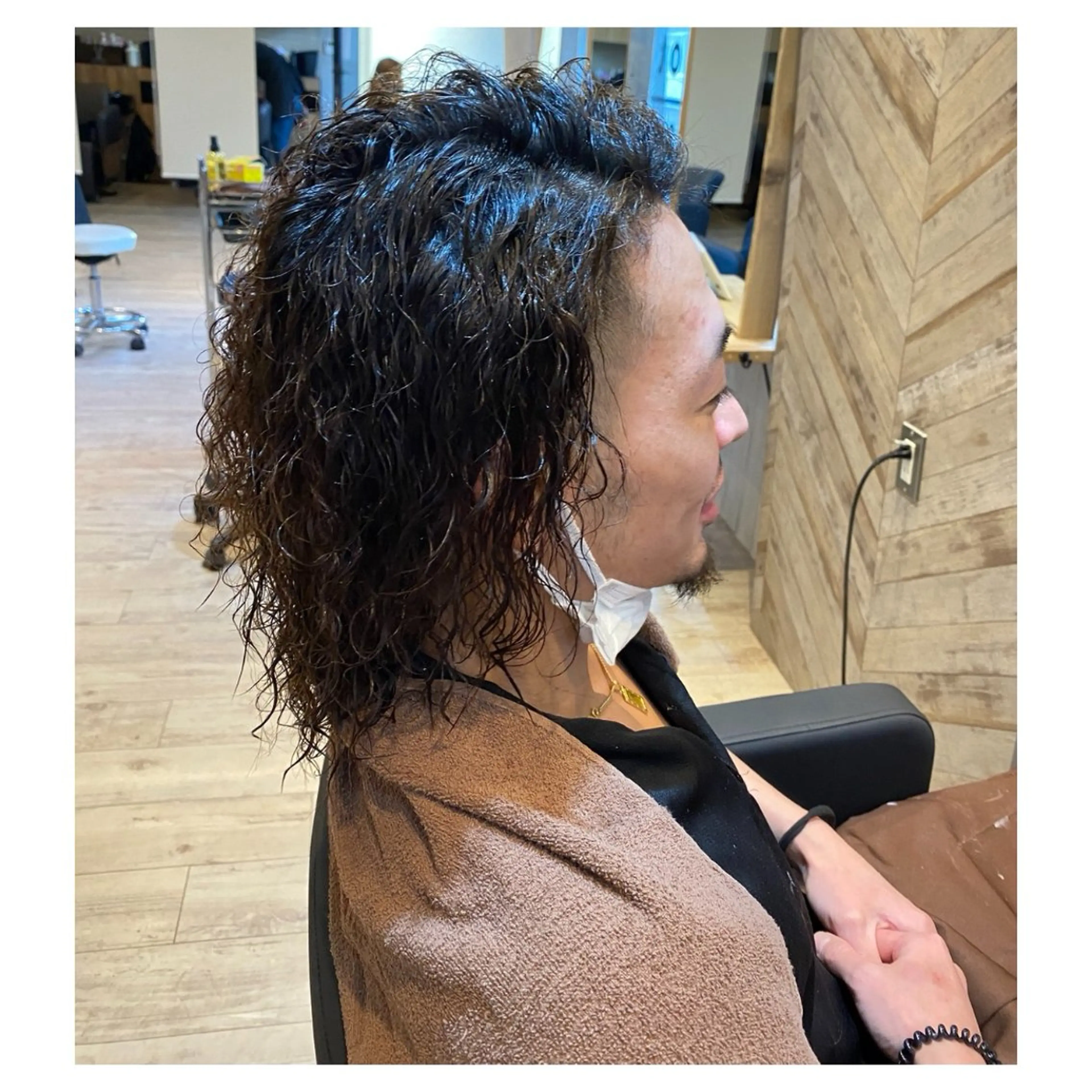 ミディアム パーマ メンズ Ishi ♪のヘアスタイル