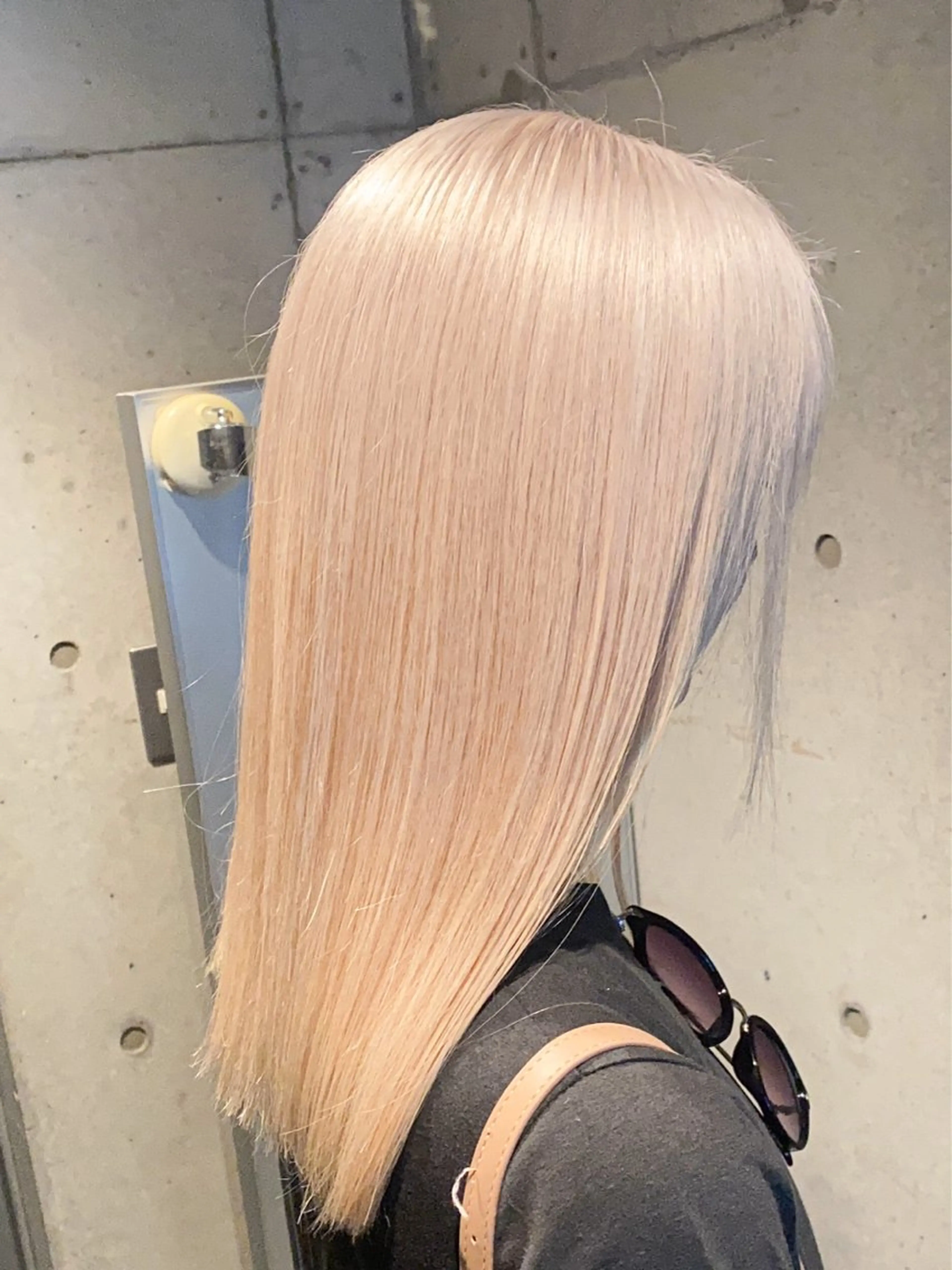 セミロング カラー パーマ/ダブルカラー ブリーチ⭐️海斗のヘアスタイル