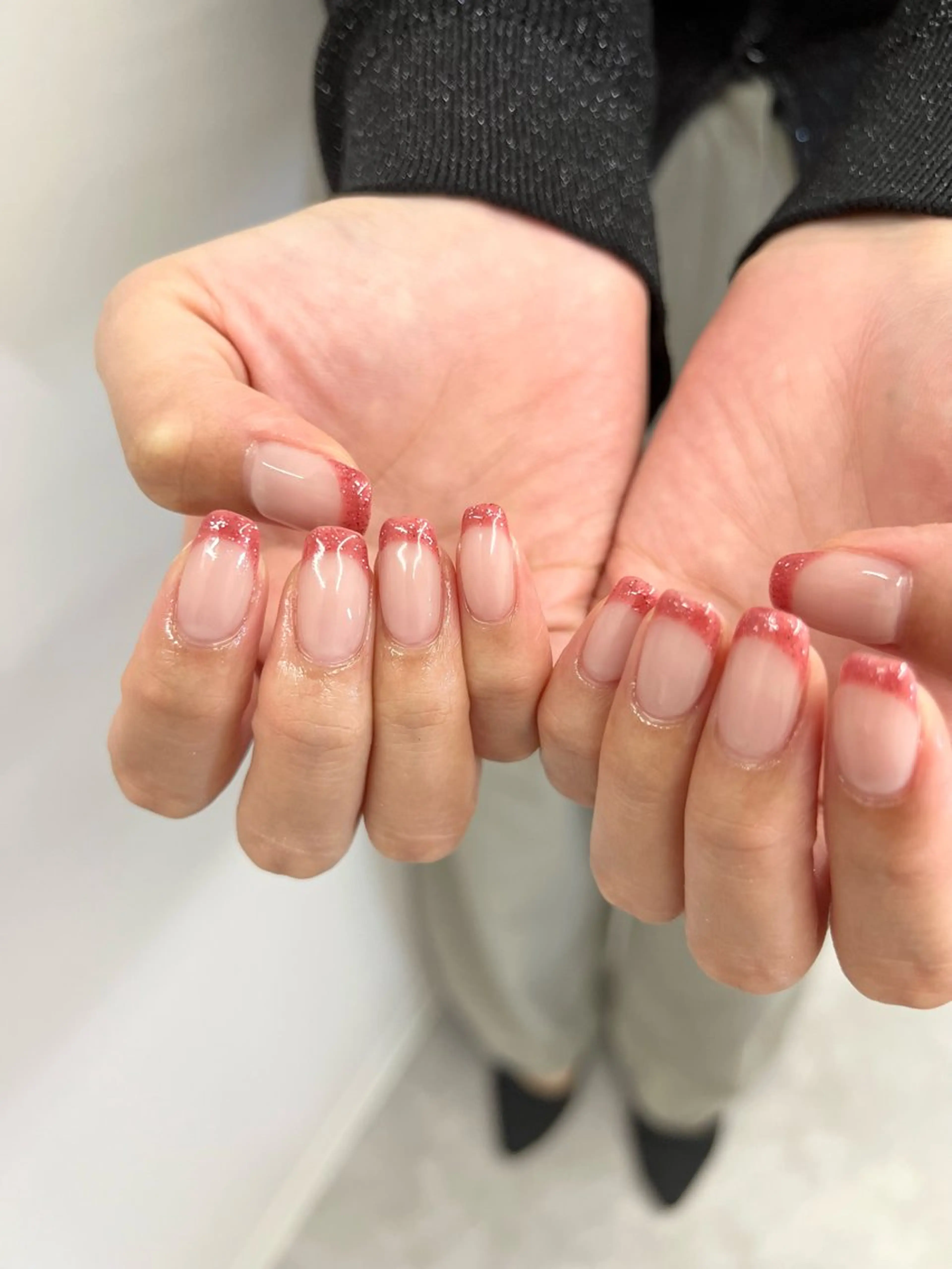 ネイル フレンチネイル ジェルネイル 韓国ネイル マグネットネイル ニュアンスネイル ハンドネイル ハンドケア Bana_ Nailのネイルデザイン