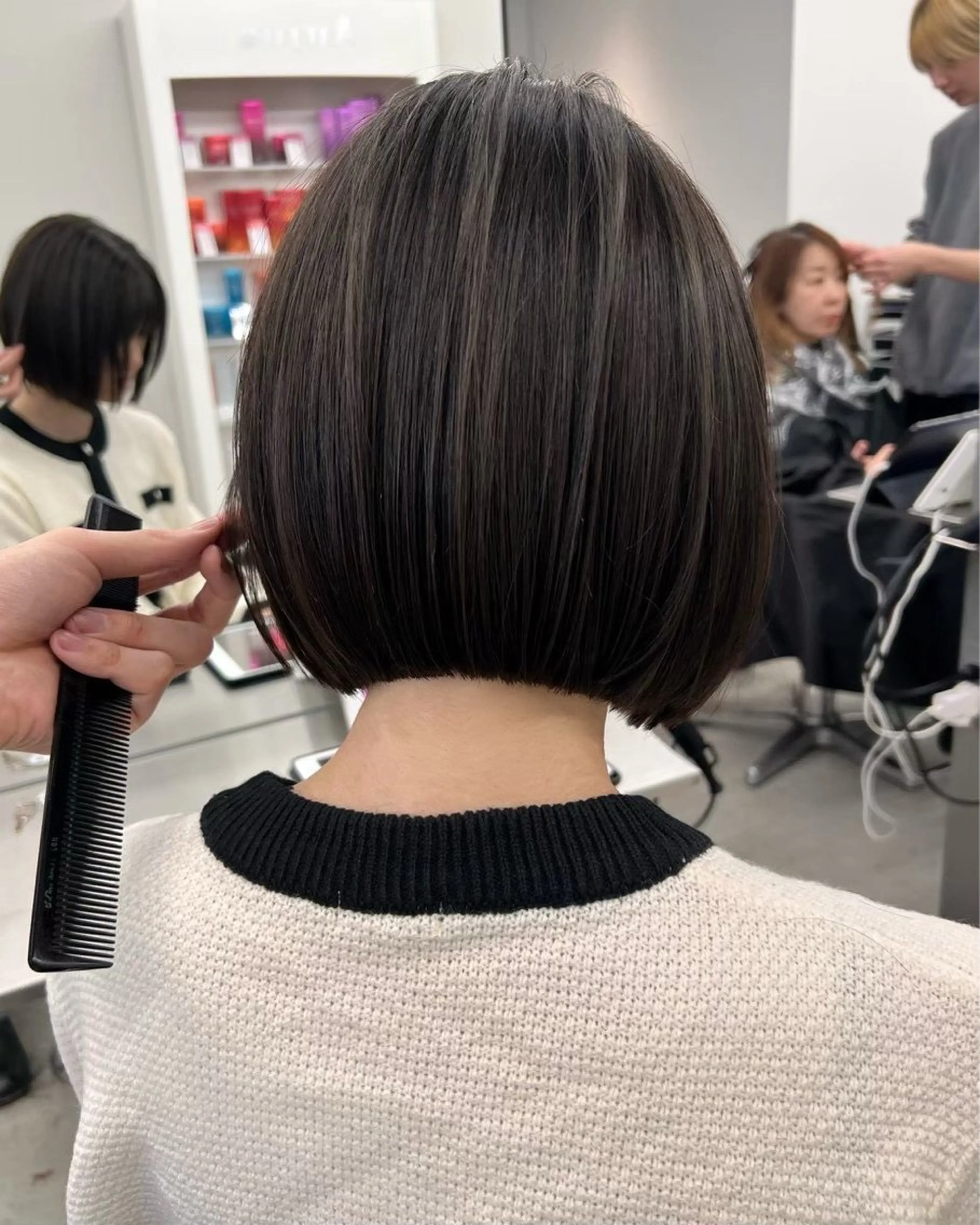 ミディアム カラー ヘアアレンジ トリートメント 🫧透明感カラー/ 艶カラー🫧namiのヘアスタイル