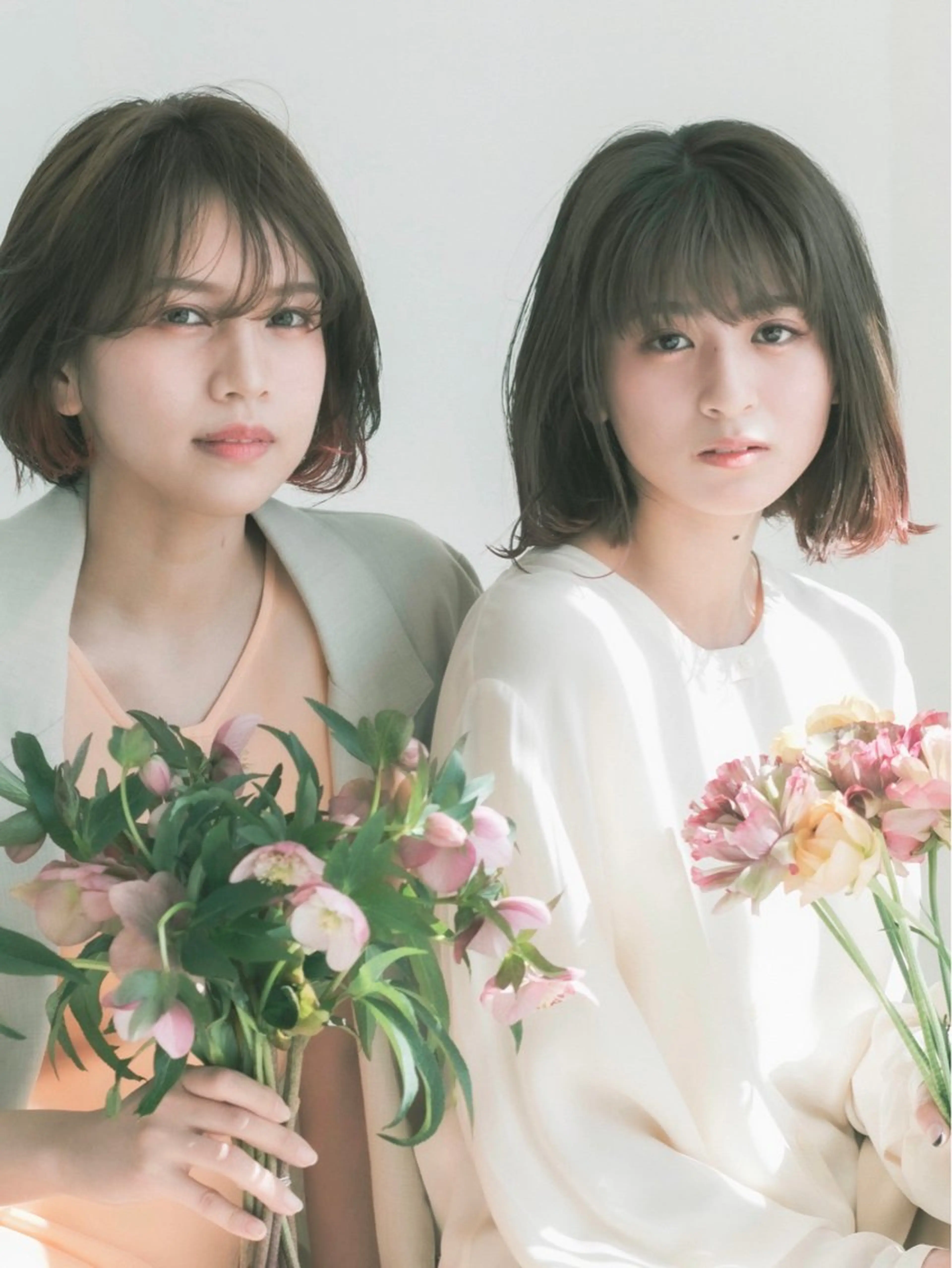 【バングカラー】⋆⸜  韓国風  ⸝⋆バングカラー𓊆 ケアブリーチ𓊇+COTAトリートメントの写真