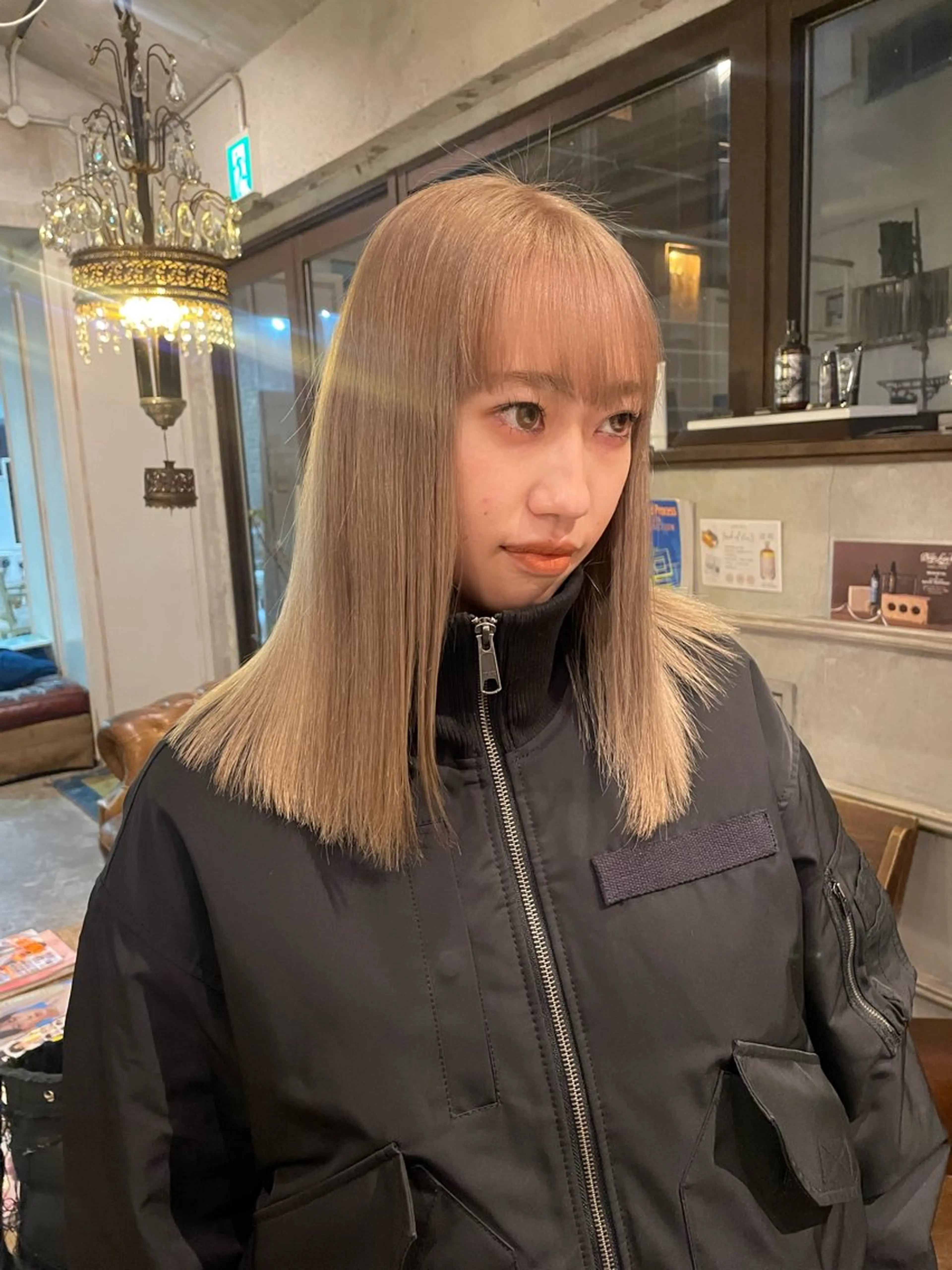 カラー ヘアカラー トリートメント ヘッドスパ ヘアセット 💕ハイトーン/ダメ ージ特化/MAO💕のヘアスタイル