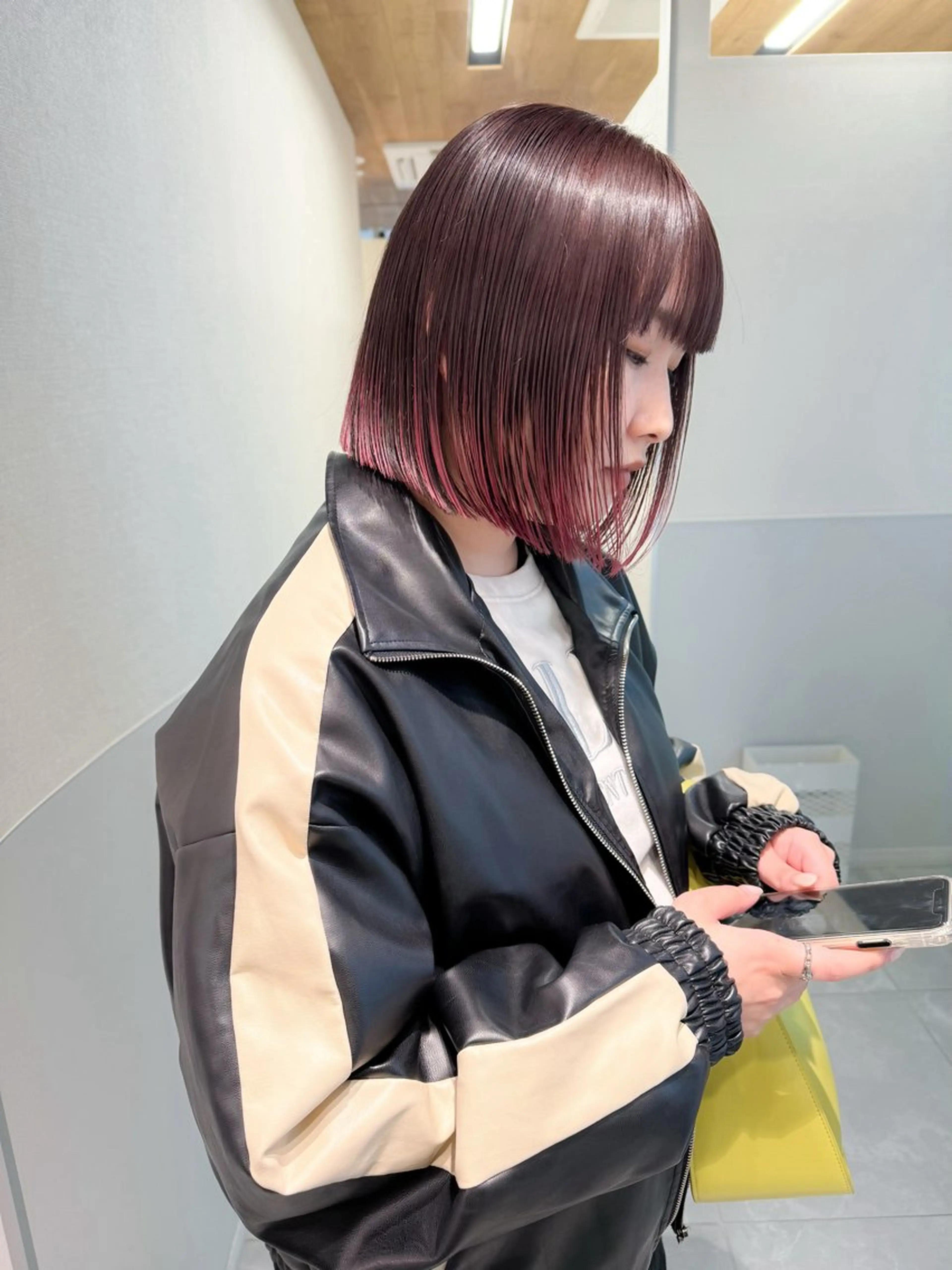 ミディアム カラー パーマ ヘアアレンジ 💖美髪矯正💖 辻未侑のヘアスタイル