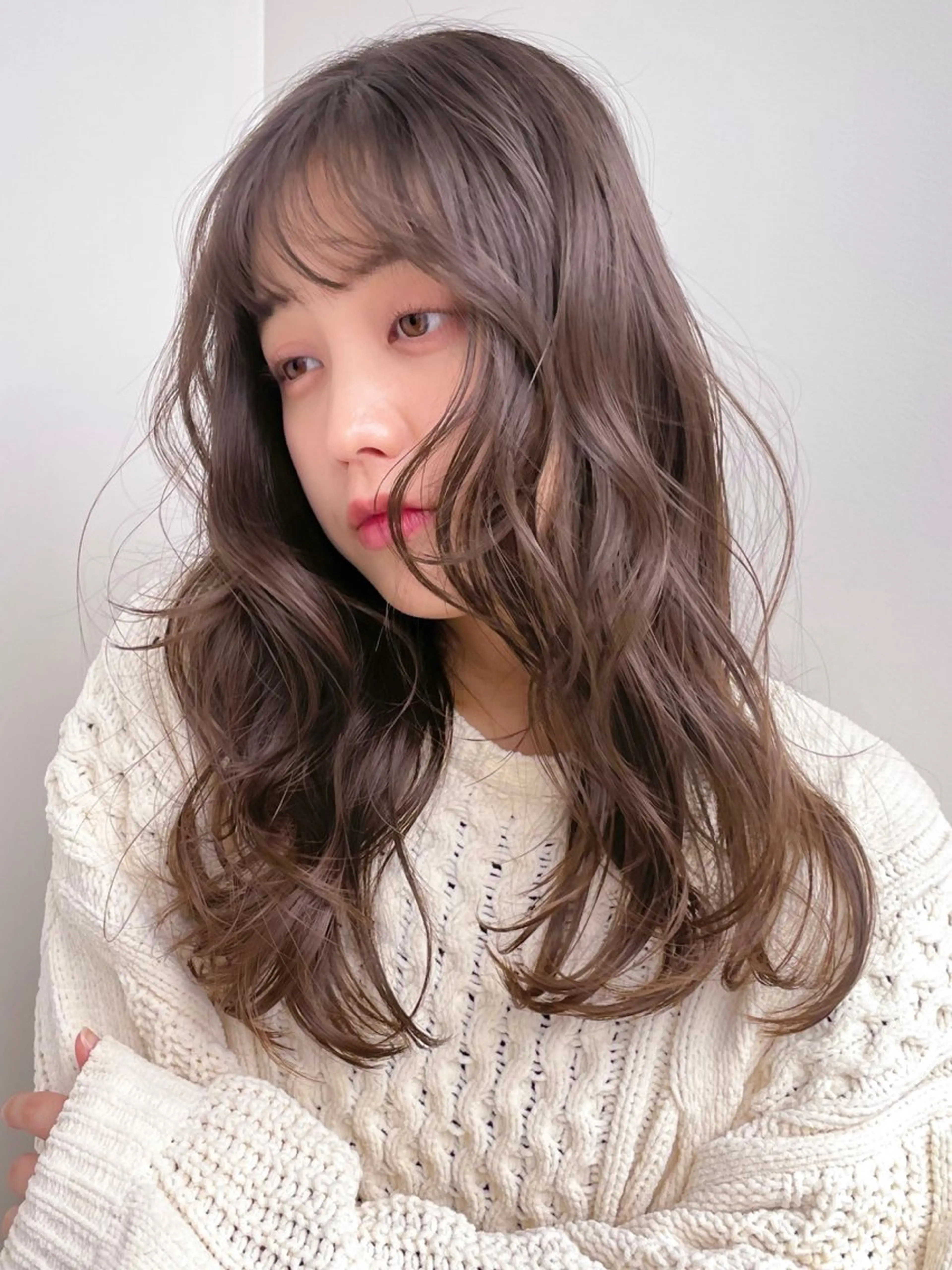 ミディアム カット トリートメント 似合わせ/ベージュ /レイヤー/りほ🤍のヘアスタイル