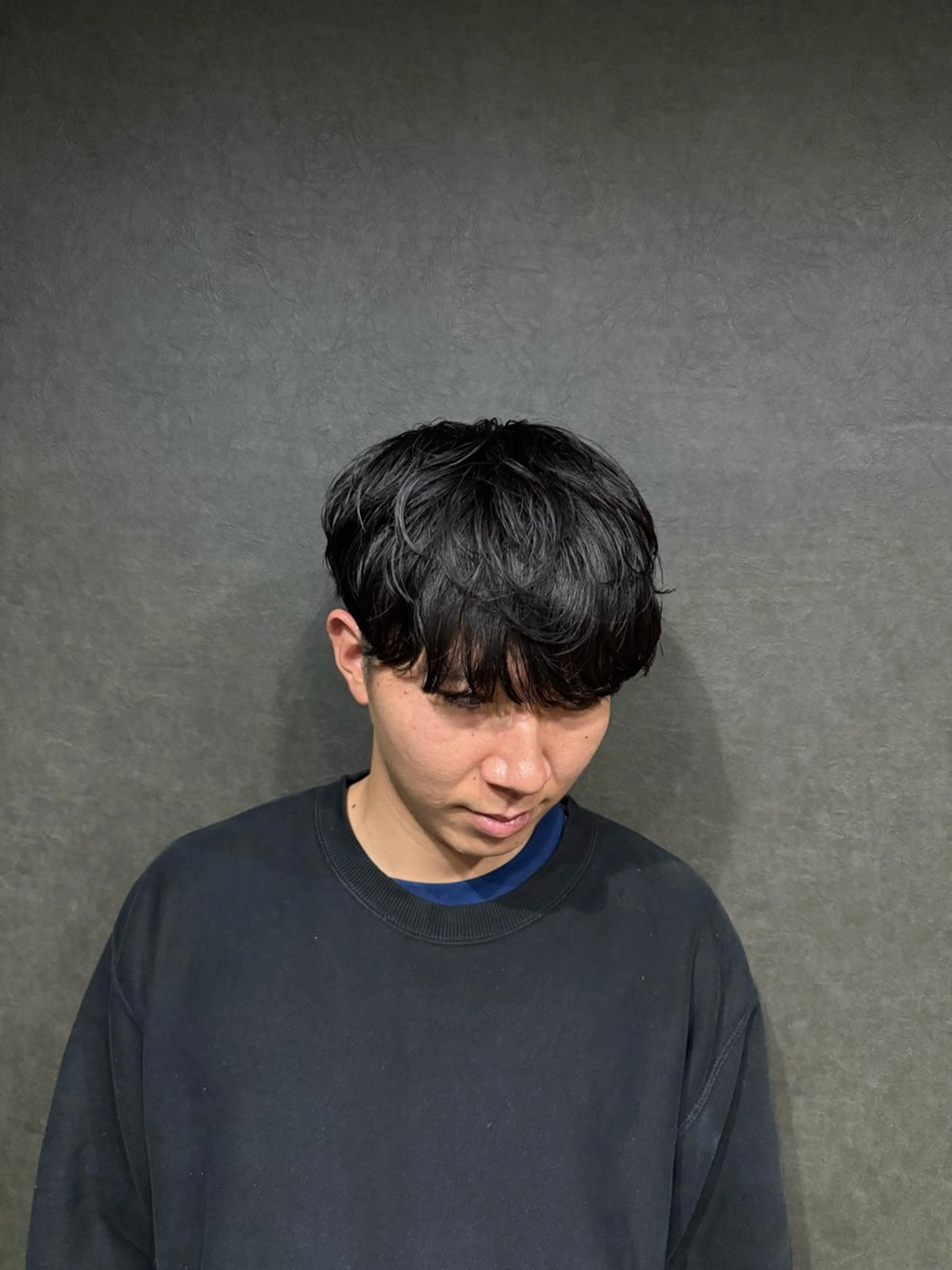 パーマ メンズ カット パーマ Les Mainsのヘアスタイル