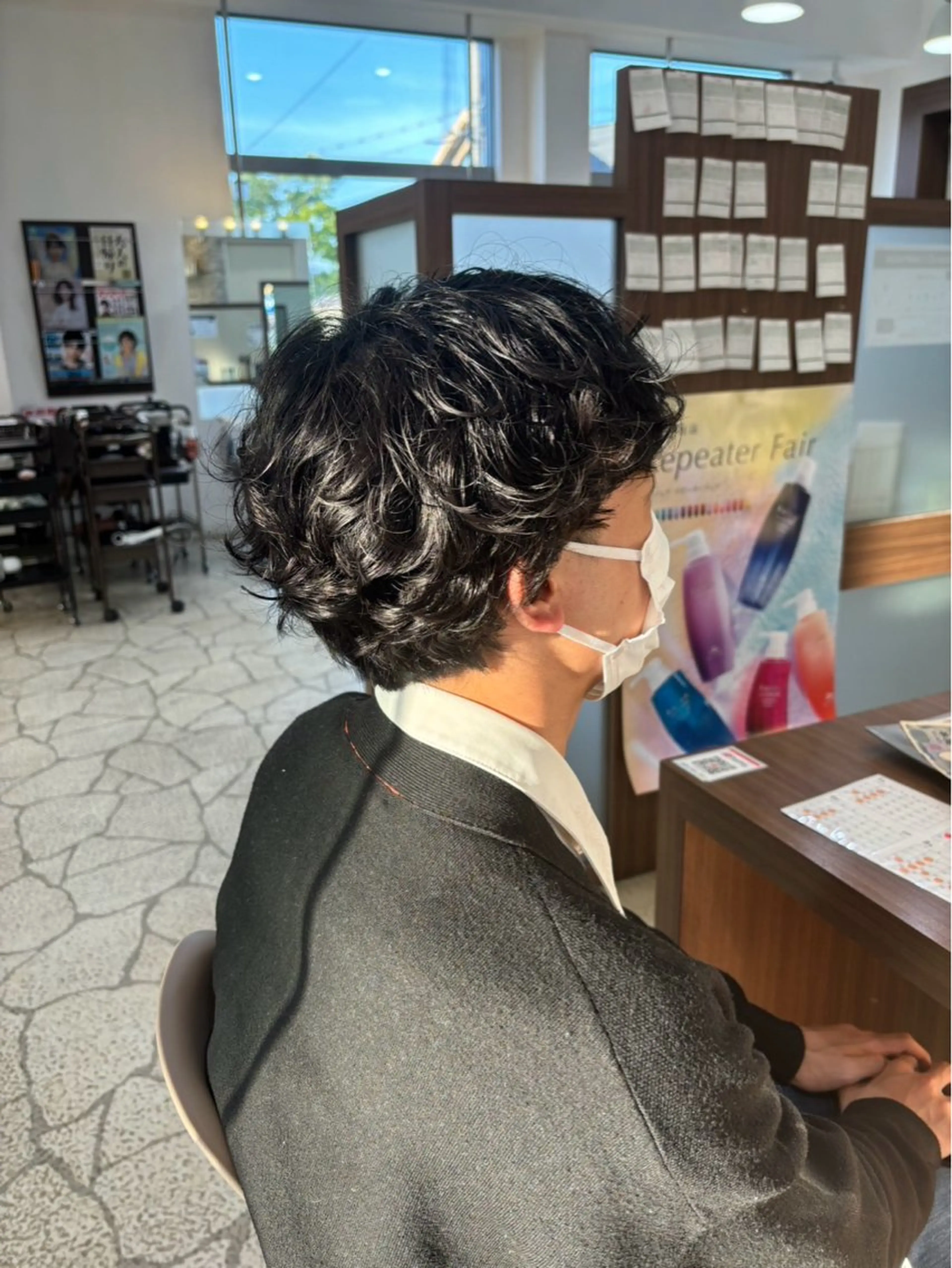 パーマ メンズ 生駒市デザインカラー /浜中美奈のヘアスタイル