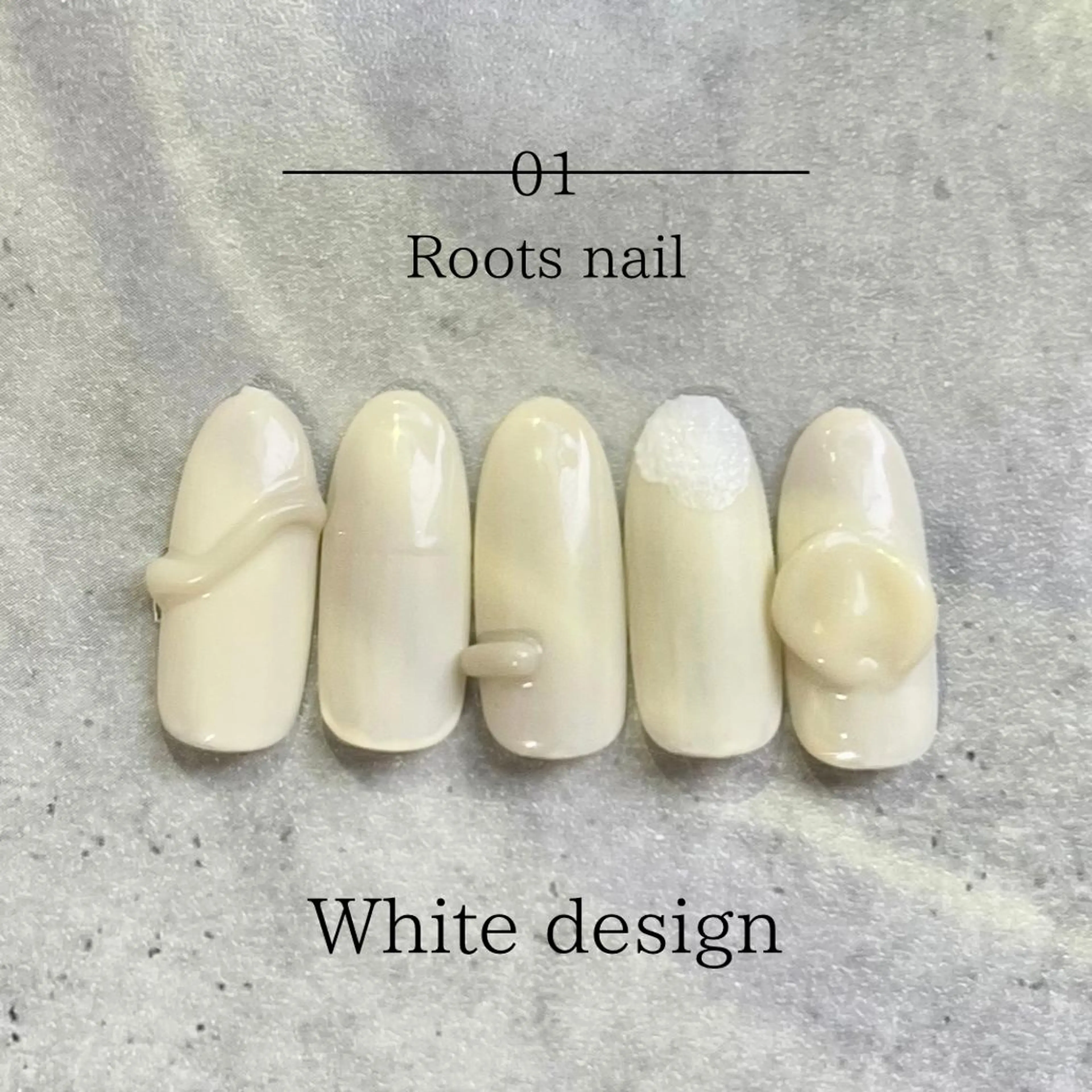 ネイル ニュアンスネイル ホワイト コンディショニングサロンRoots所属・コンディショニング サロンRootsのネイルデザイン