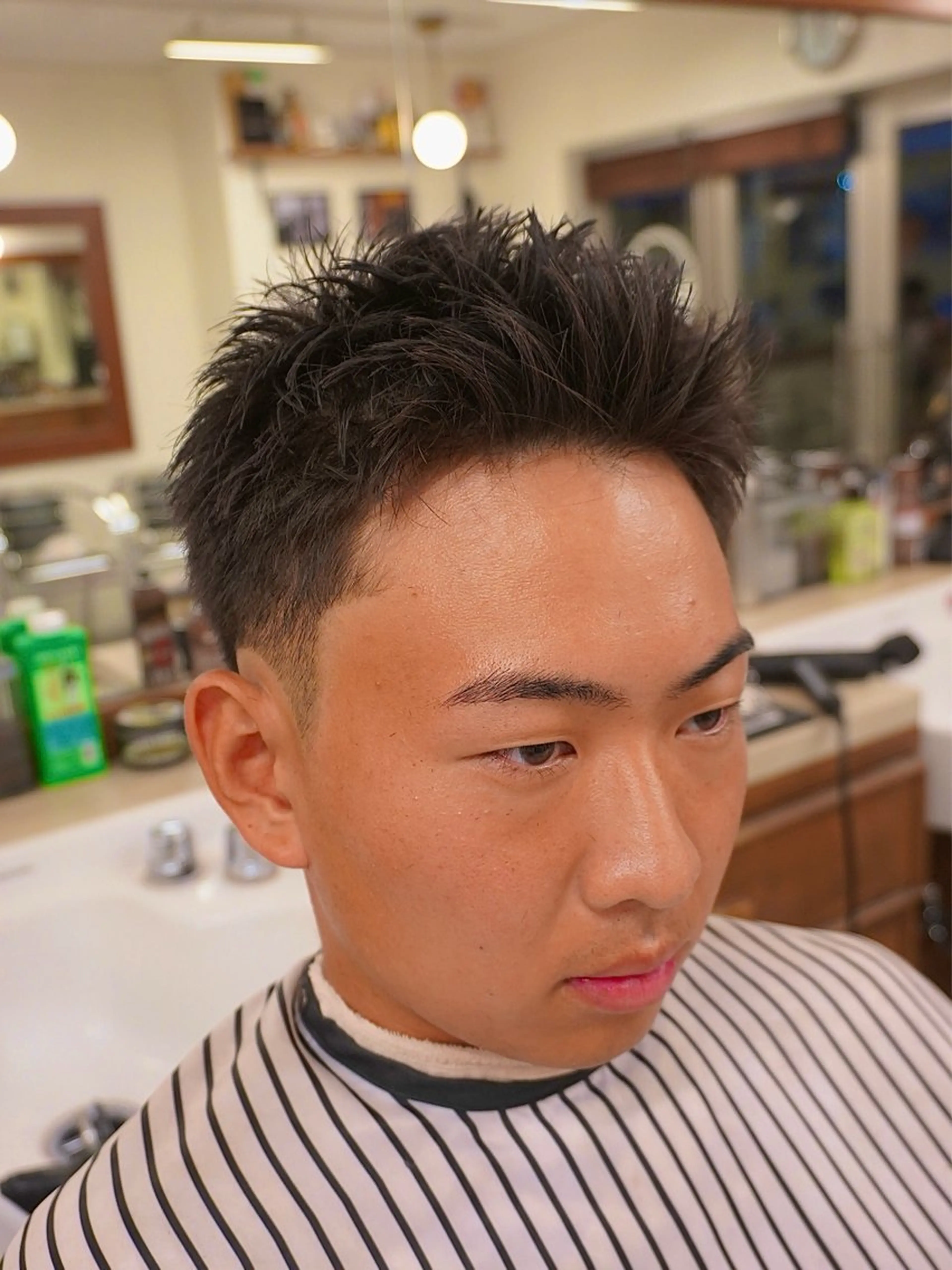 メンズ スパイキーショート カット 吉祥寺バーバー takumiのヘアスタイル