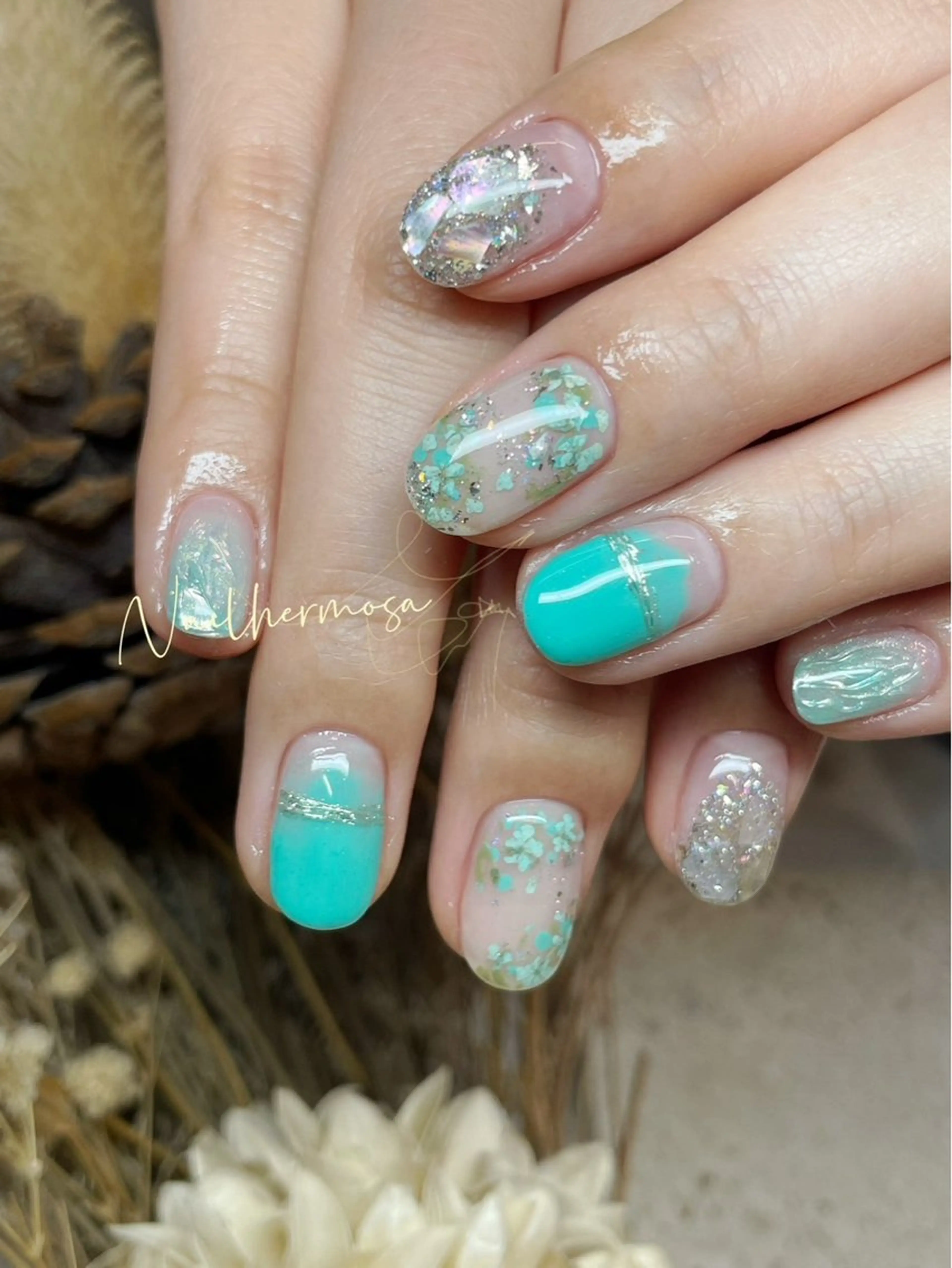 ネイル 長さ出し フラッシュネイル フットネイル ジェルネイル マグネットネイル ハンドネイル ネイル エルモサのネイルデザイン