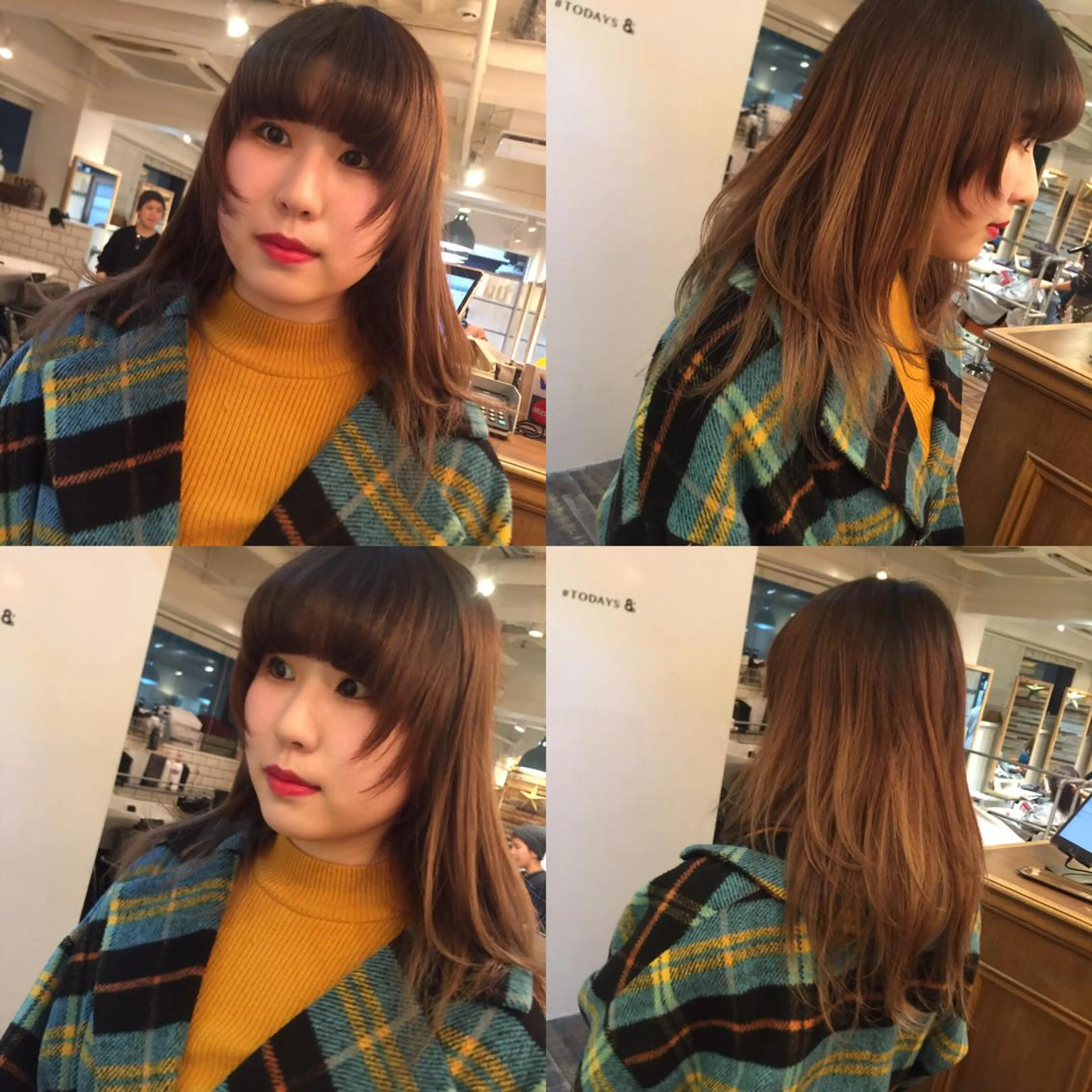 セミロング レイヤーカット ウルフカット ウルフレイヤー ホワイト&レイヤーカ ットエクステ長畠俊輔のヘアスタイル