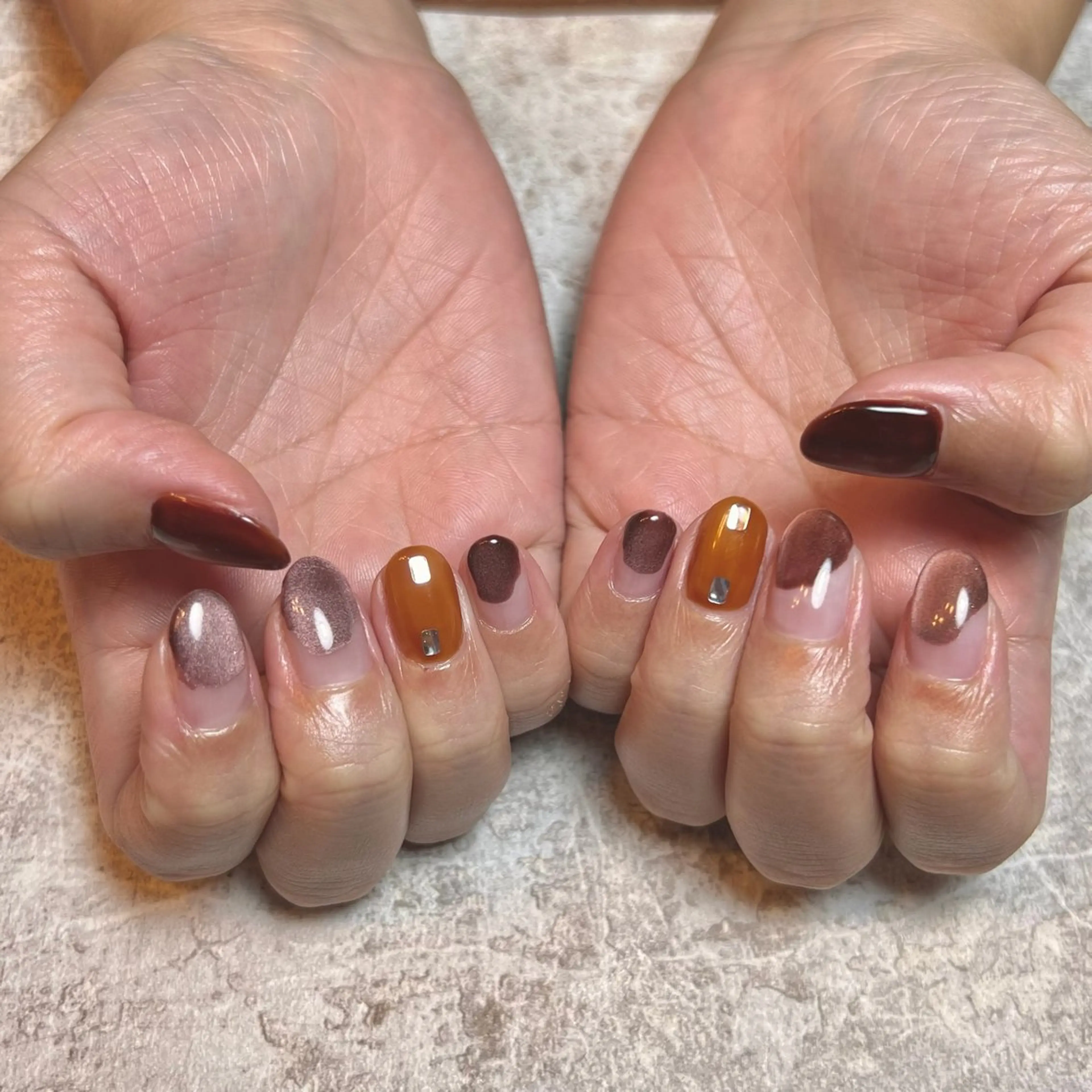 ネイル 自由が丘サロン あやめ💅のネイルデザイン