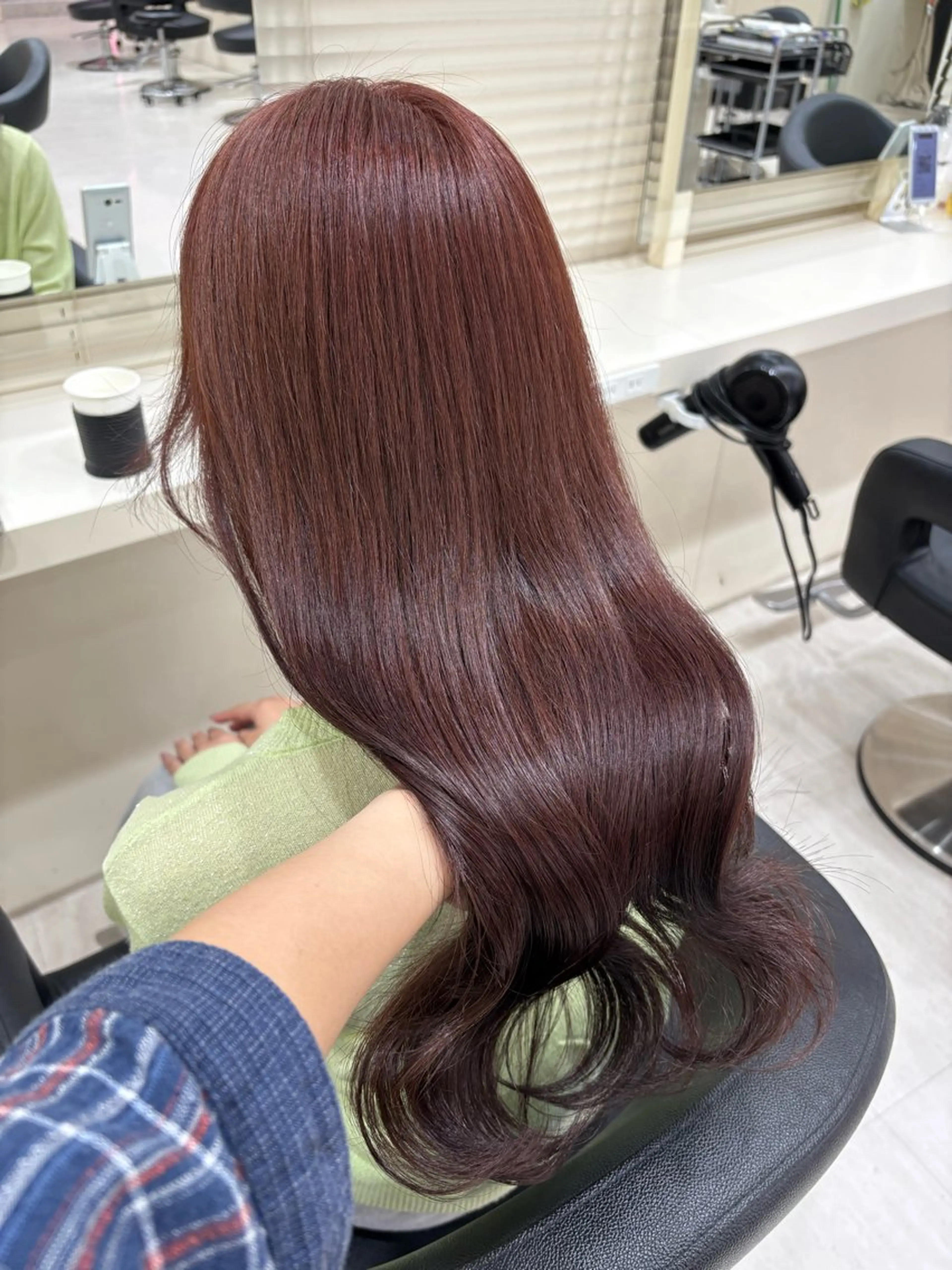 セミロング カラー ヘアアレンジ カット ヘアカラー 💟RINNA 艶カラー💟のヘアスタイル