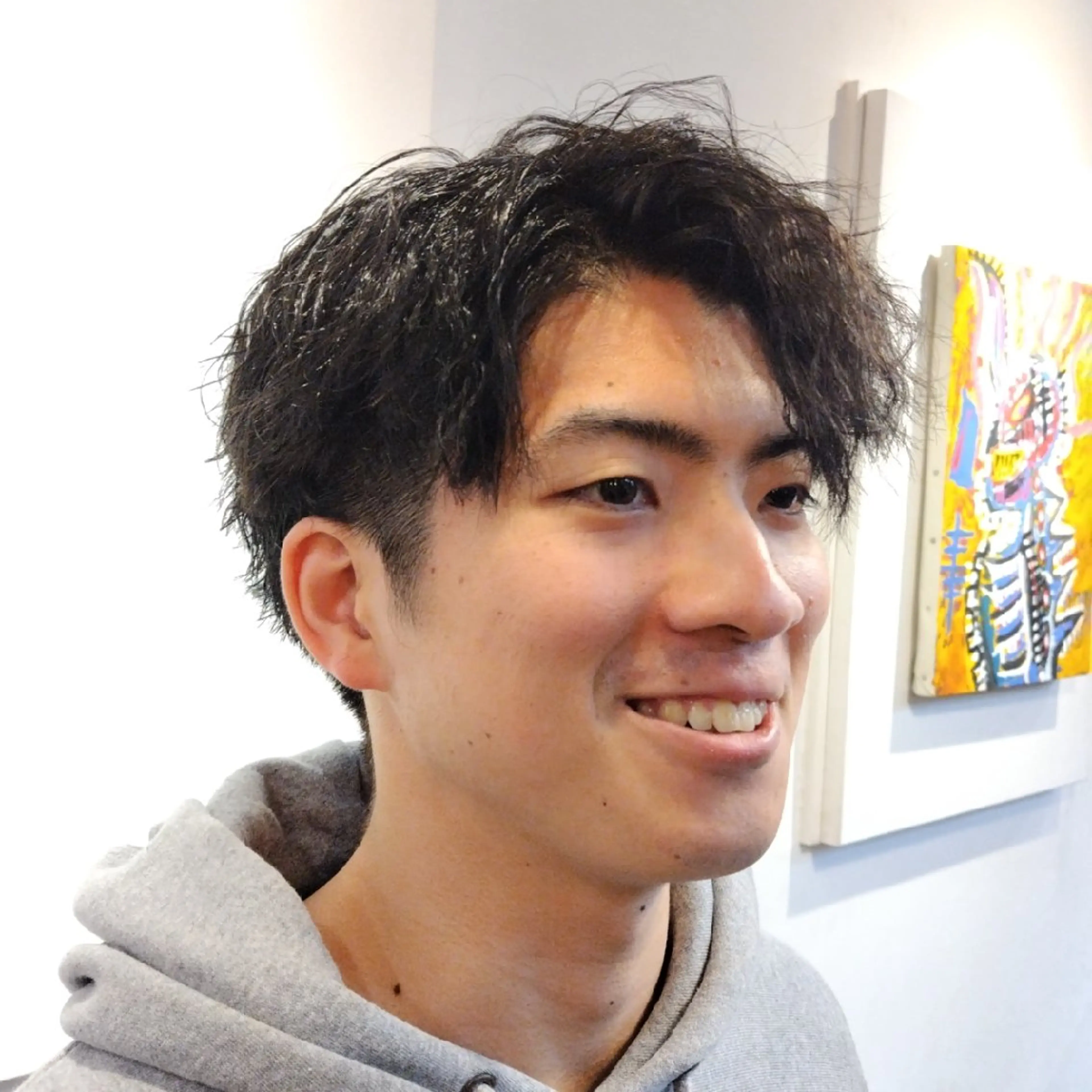 【頭皮改善ボタニカルスパ付】メンズカット＋パーマの写真