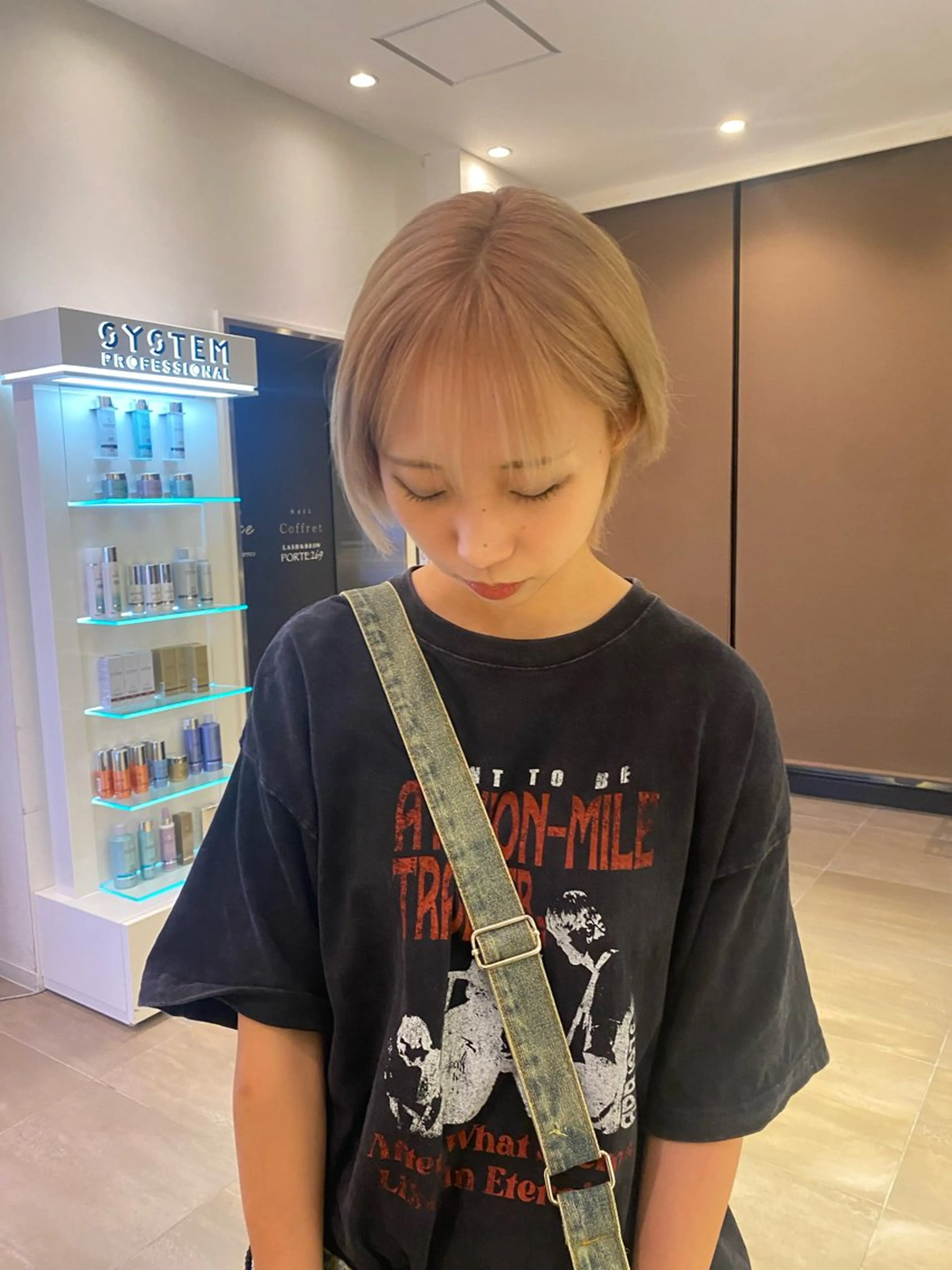 カラー ベージュカラー 透明感カラー ミルクティーベージュ brace あべの/ Nicoのヘアスタイル