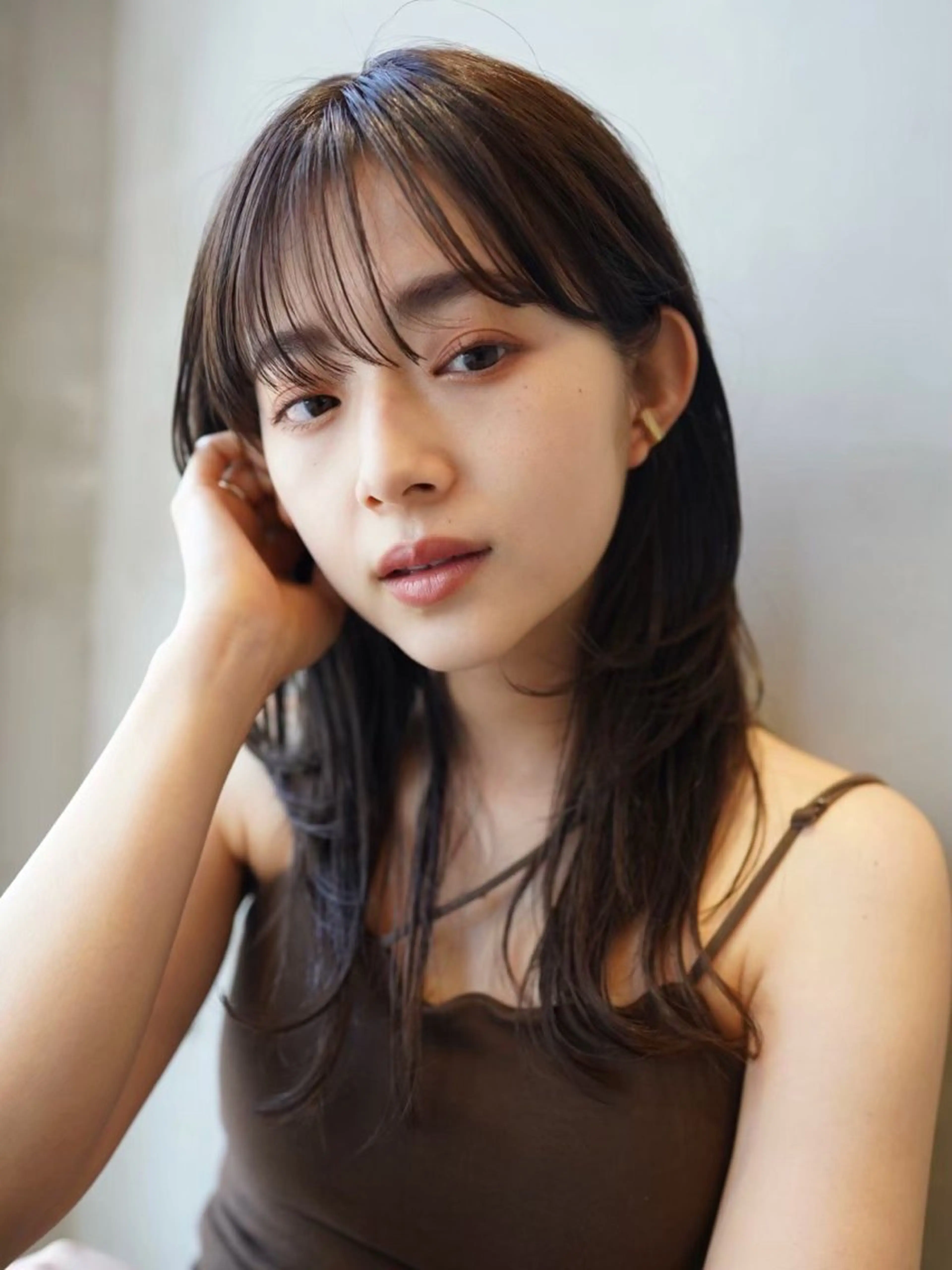 ロング カラー カット センターパート/ 暖色カラーayuのヘアスタイル