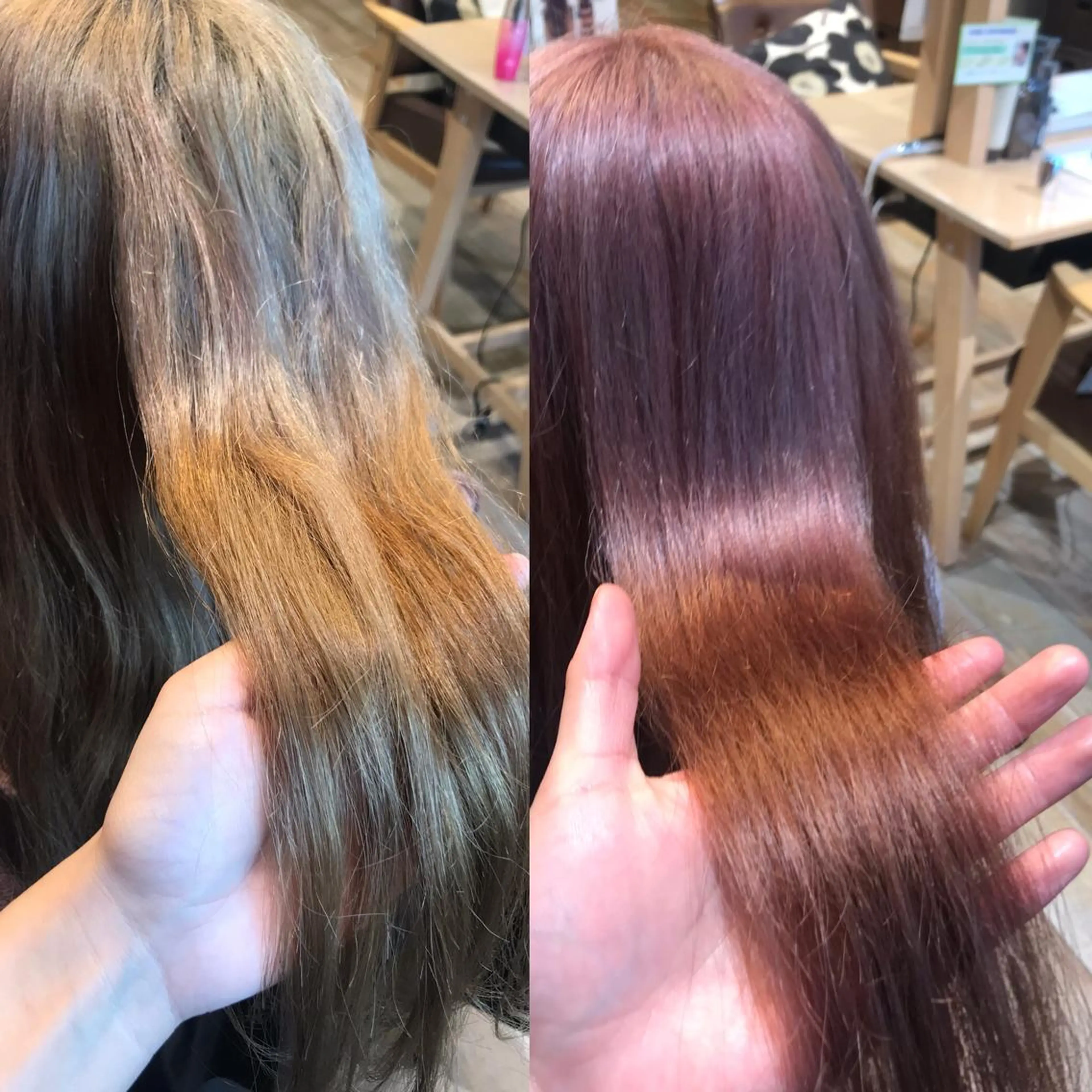 カラー ピンクカラー 石渡このみ 🍊レイヤーカットのヘアスタイル