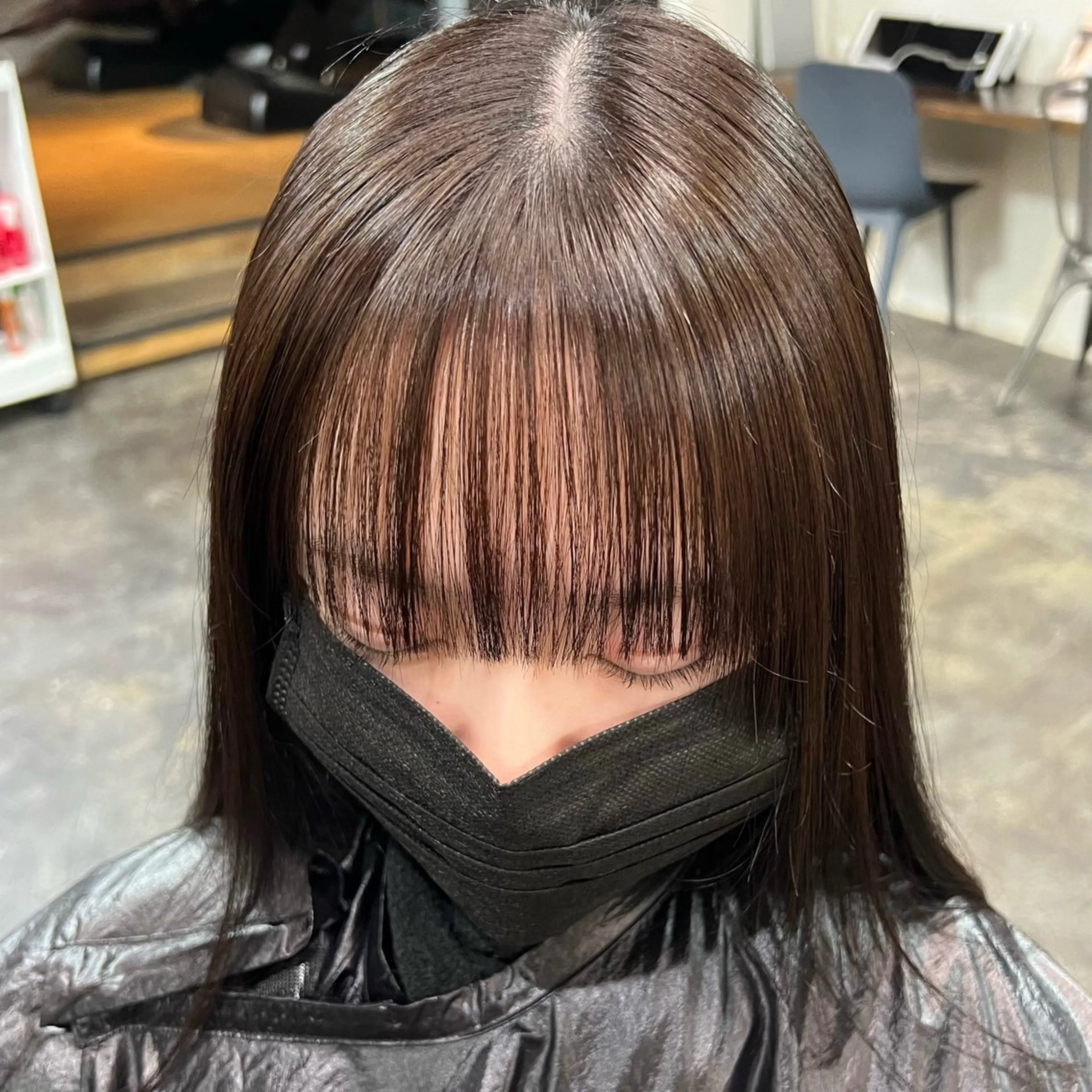 ミディアム パーマ 縮毛矯正 💘札幌クロスパーマ 髪質改善💘rinaのヘアスタイル