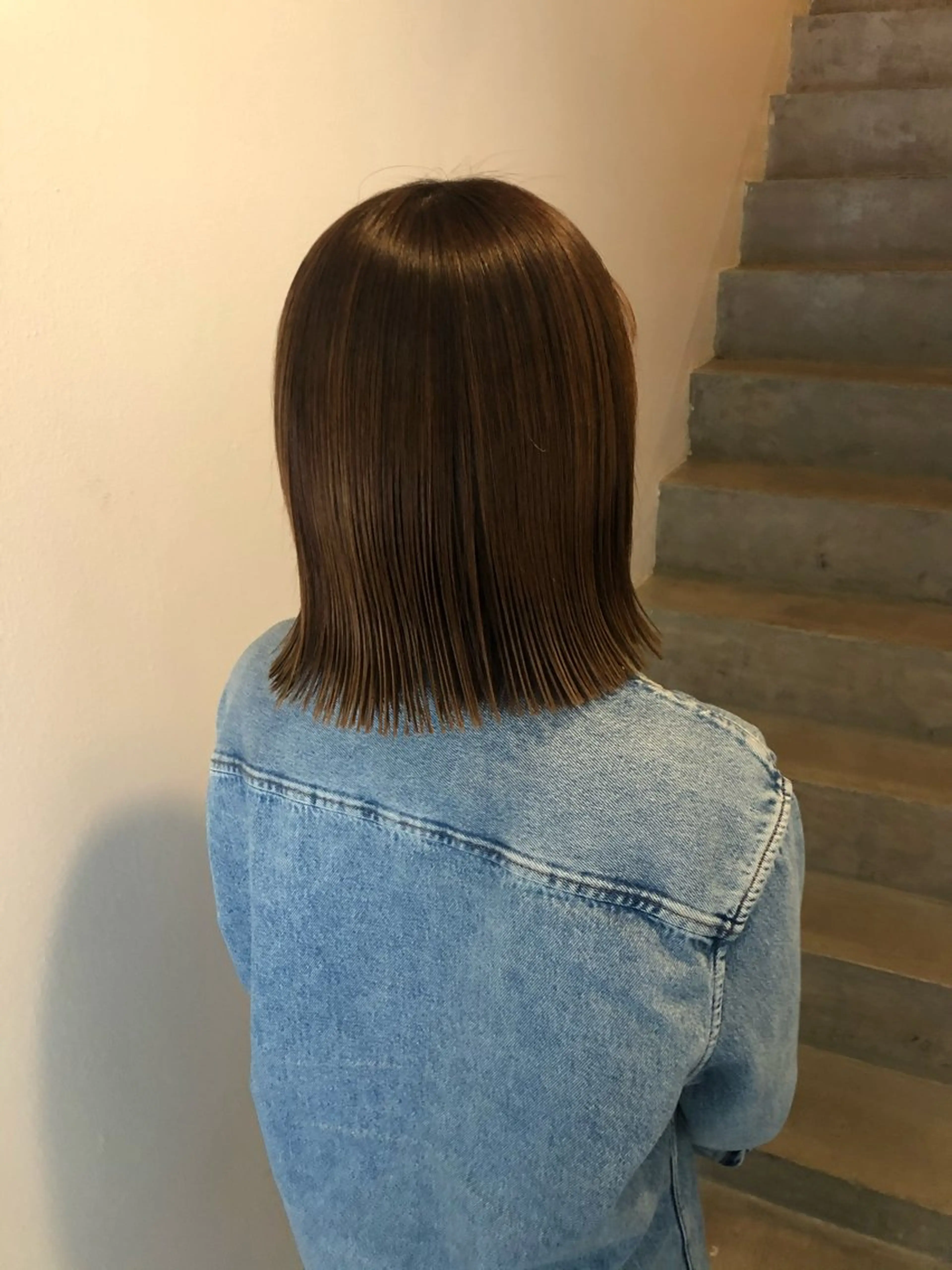 ミディアム ボブ 外ハネヘア 川口 瑞穂のヘアスタイル