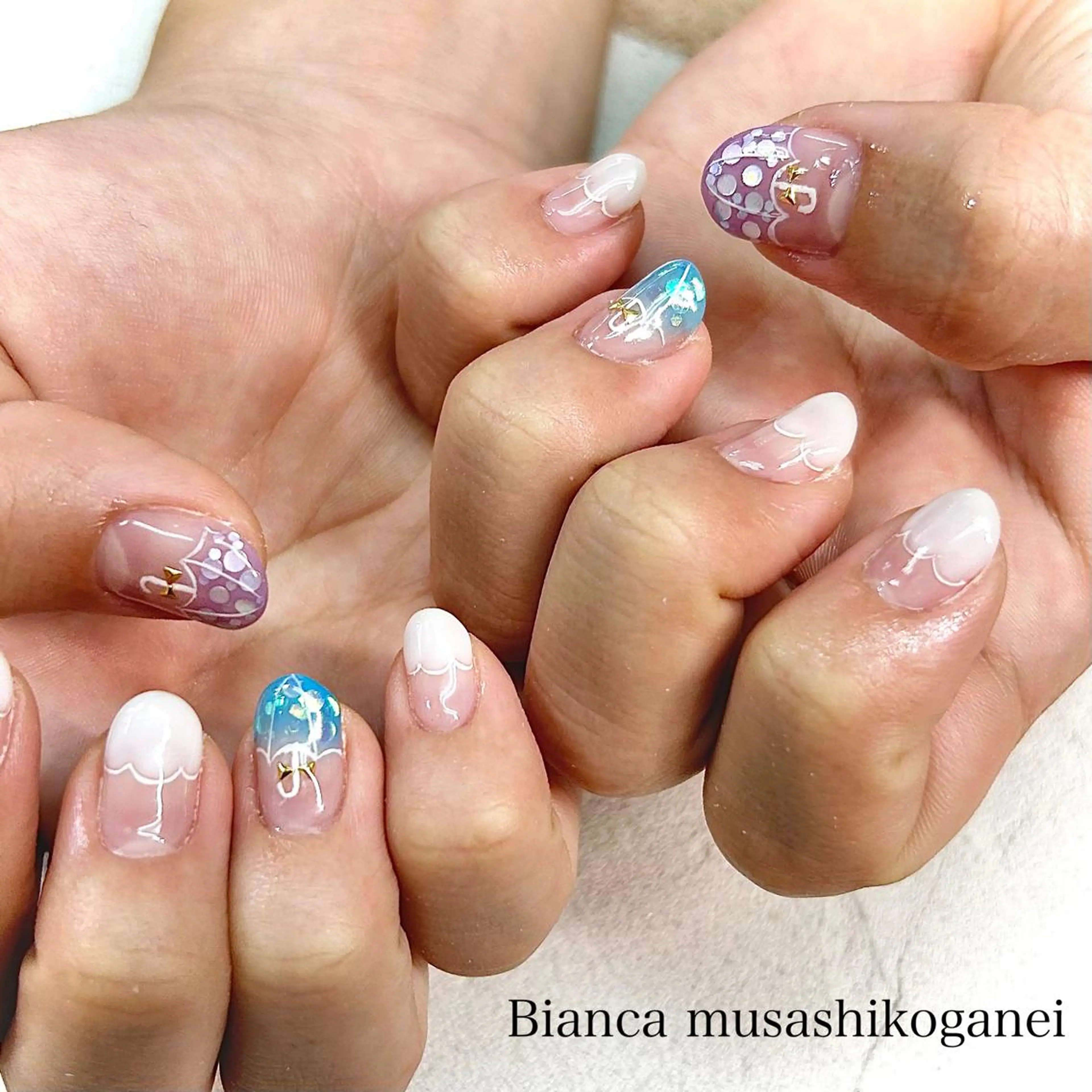 ネイル 持ち込み Bianca 武蔵小金井　ほしののネイルデザイン