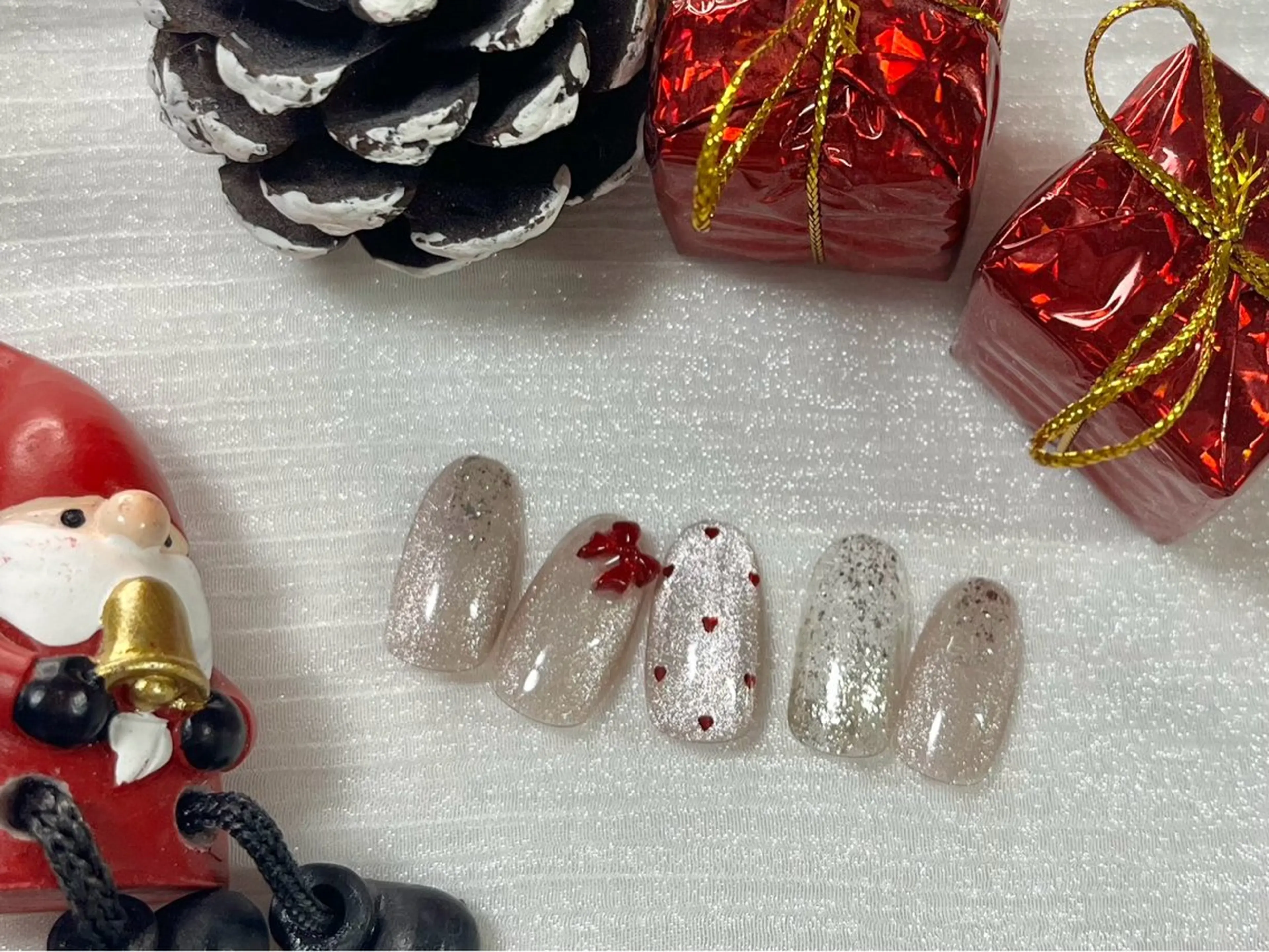 ネイル ジェルネイル ハート マグネットネイル パラジェル リボン kiki nail &brow二子玉川の眉毛・アイブロウイメージ