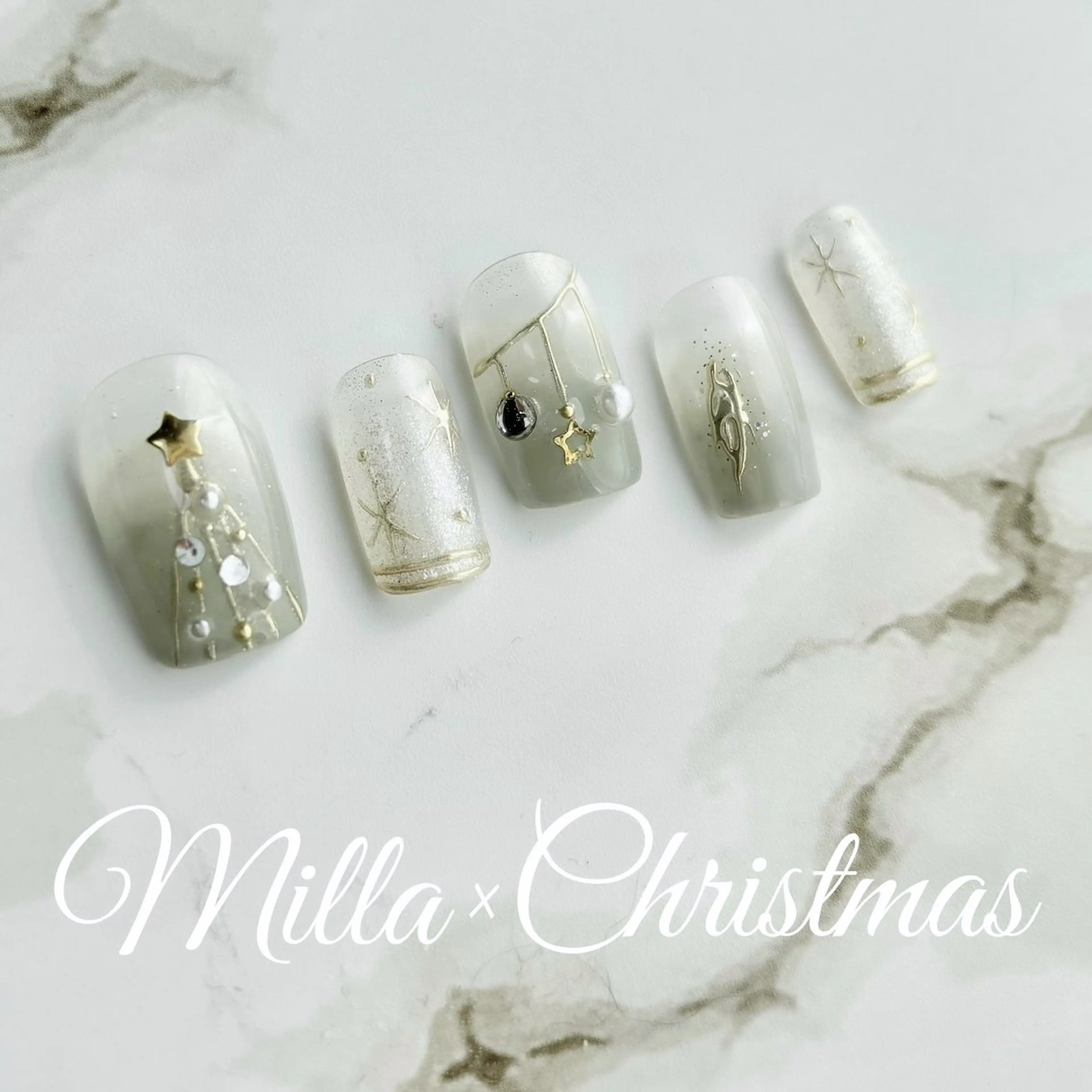 ネイル 冬ネイル クリスマス Nail Salon Milla / ミラのネイルデザイン