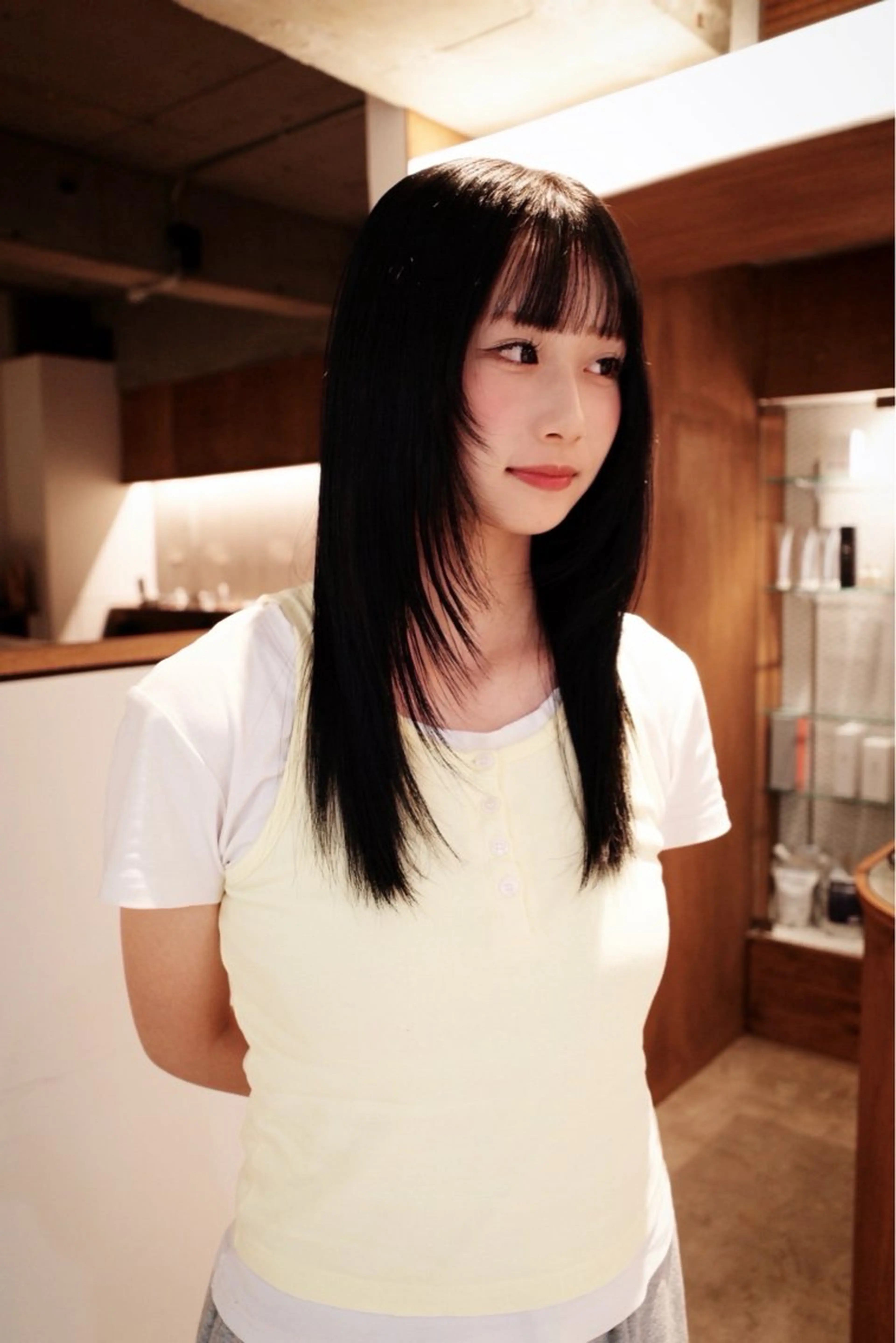 ロング カラー 名駅/酸性ストレート /ワンカラー/アヤハのヘアスタイル