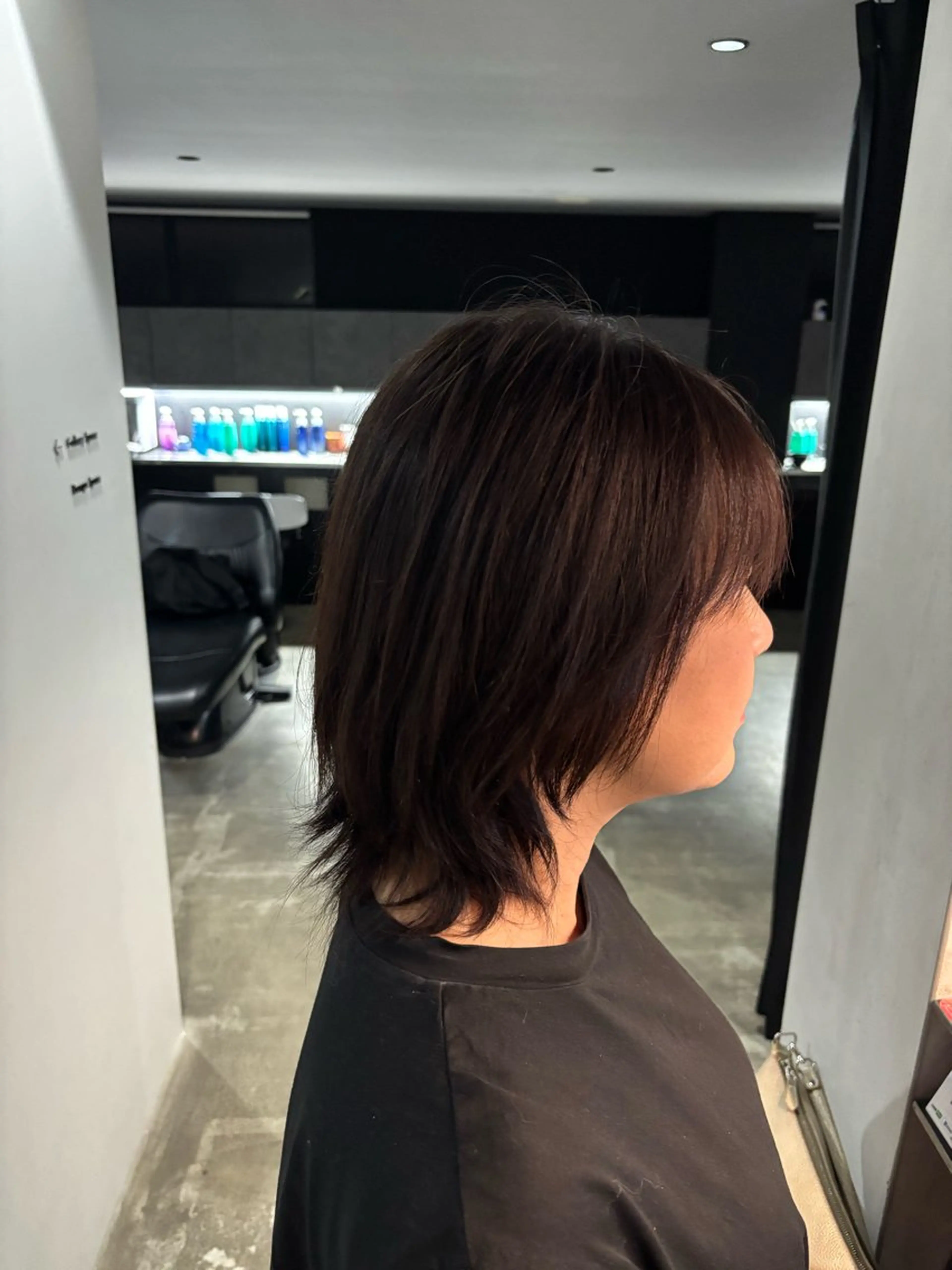 ミディアム カラー アッシュ ブリーチモデル募集 古内柊のヘアスタイル