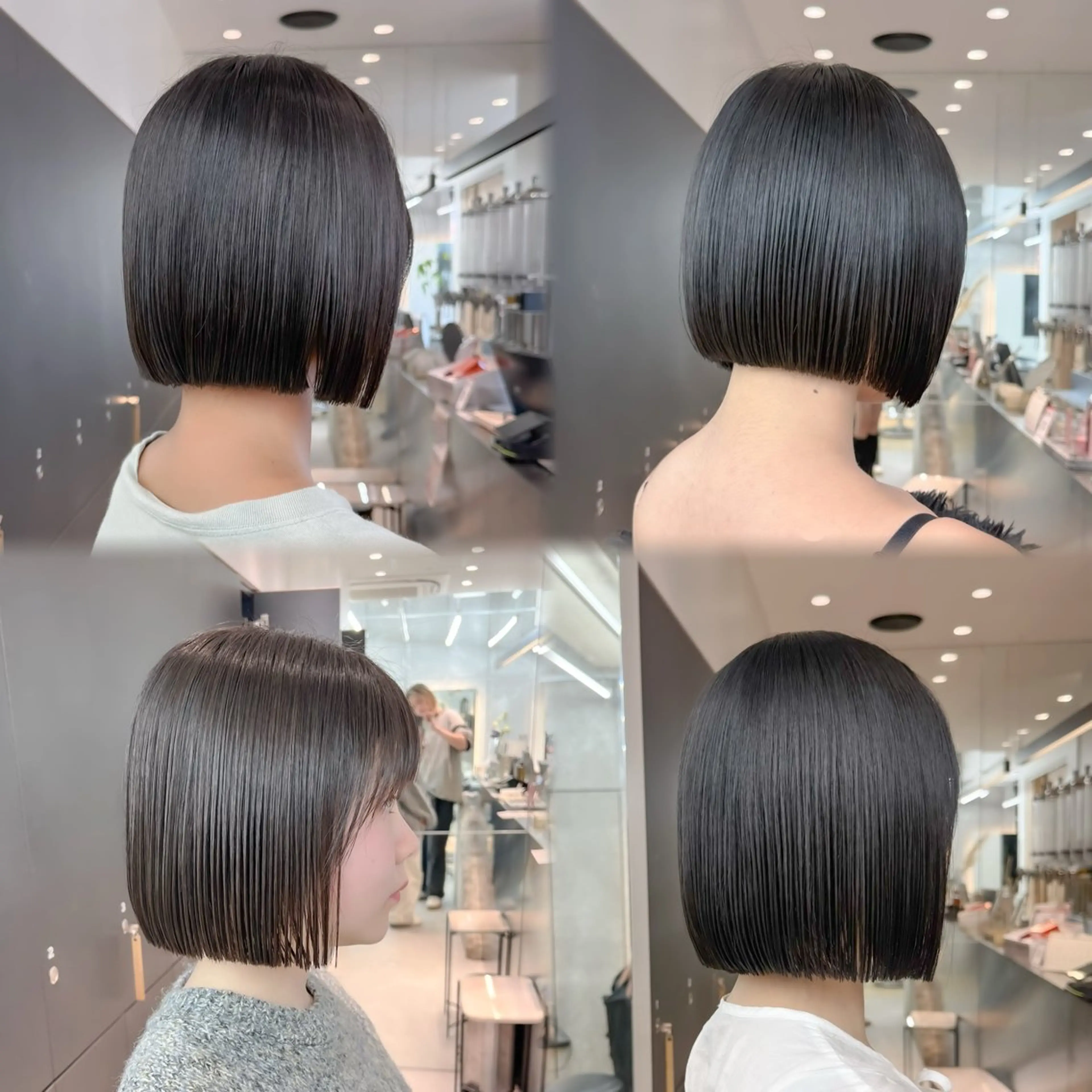 ショート カット ヘアカラー トリートメント ボブ/縮毛矯正 髪質改善/もえるのヘアスタイル