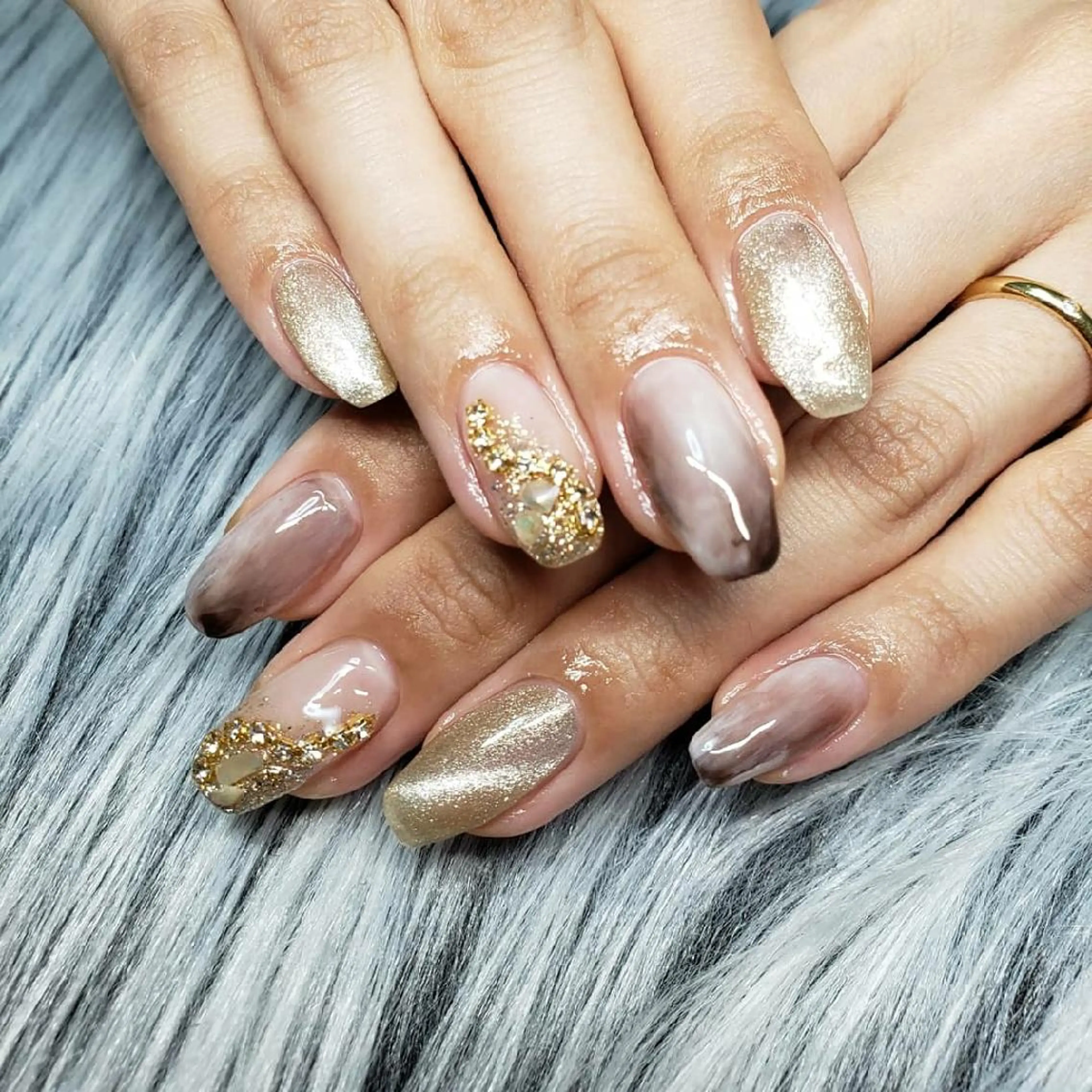 ネイル マグネットネイル ニュアンスネイル Nail salon Coco【溝の口駅】のネイルデザイン