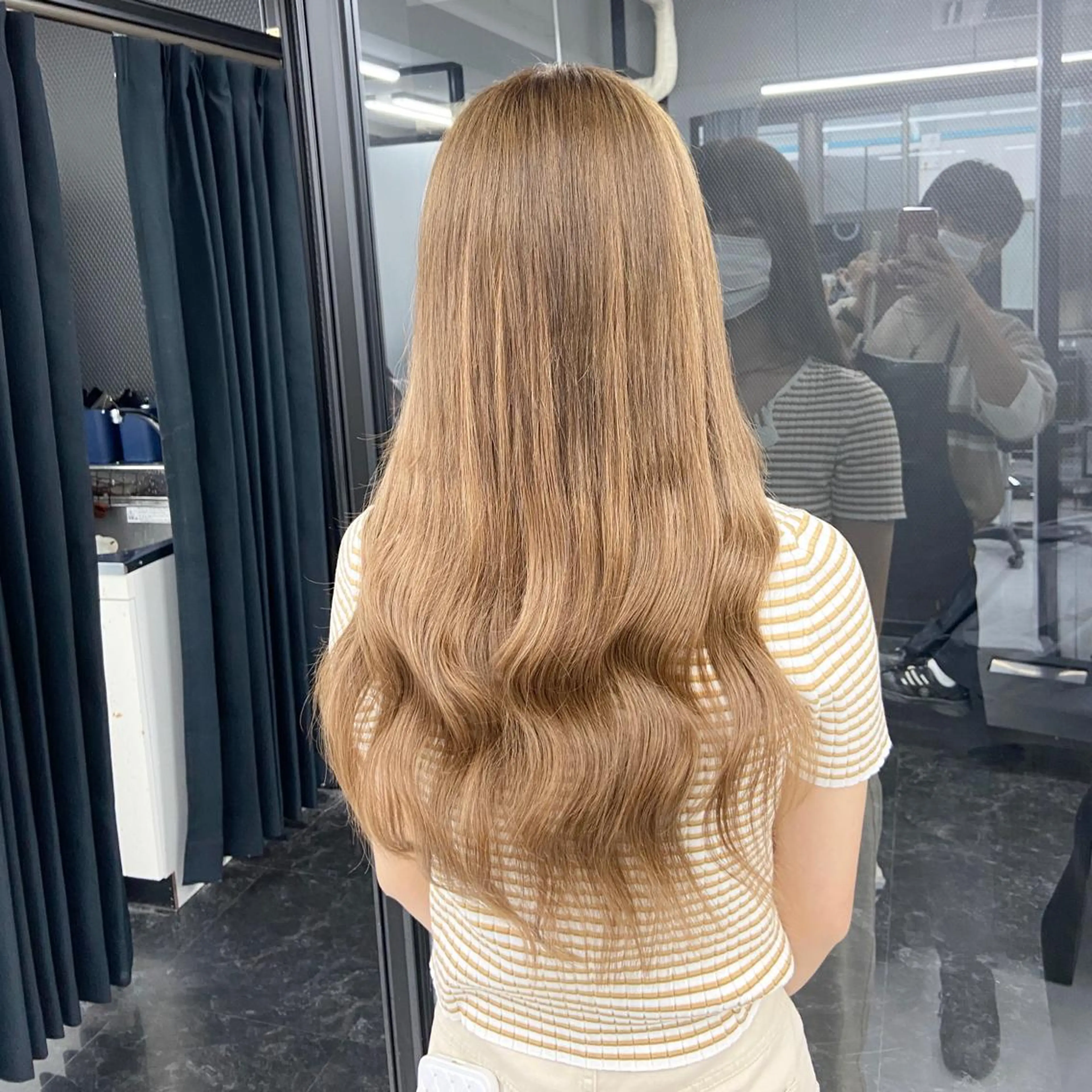 ロング カラー ハイトーンカラー ミルボンAujua認定サロン Ria  OSAKA 梅田所属・メンズ特化/ マンツーマン/Ryuのヘアスタイル