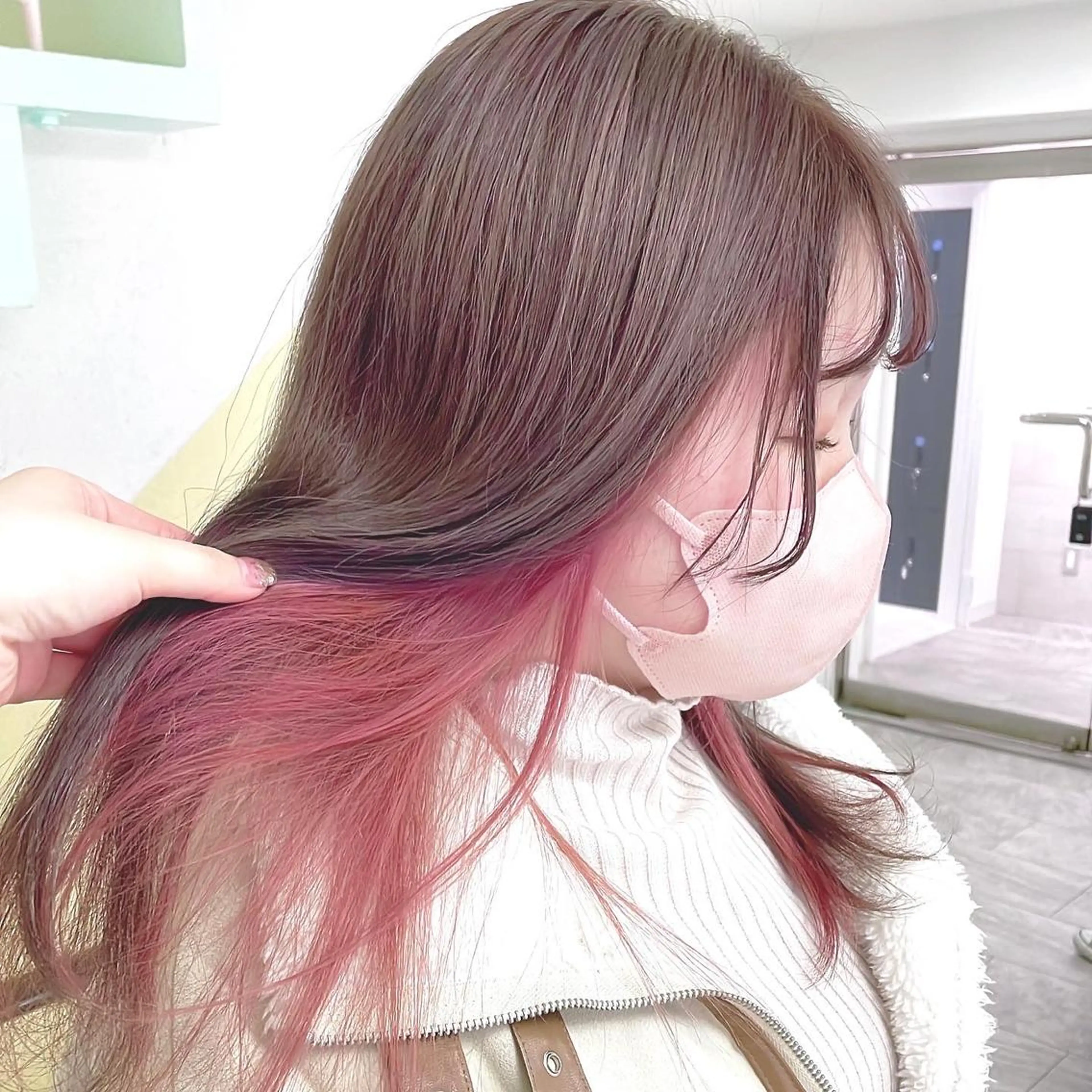 カラー ヘアカラー トリートメント 渋谷:インナーカラー ／🍒エリカ🍒のヘアスタイル