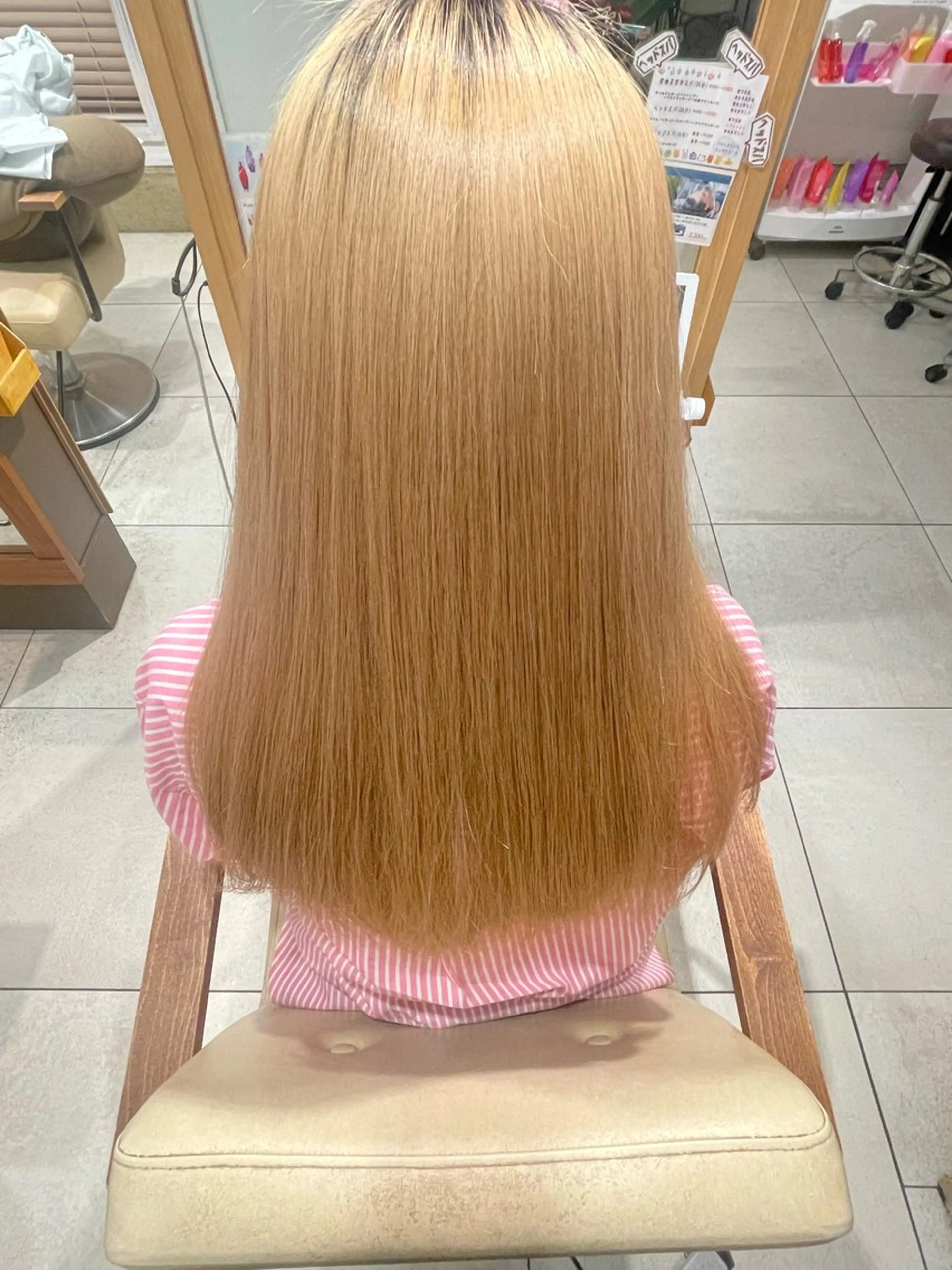 ロング 髪質改善 トリートメント 足立 初葉のヘアスタイル