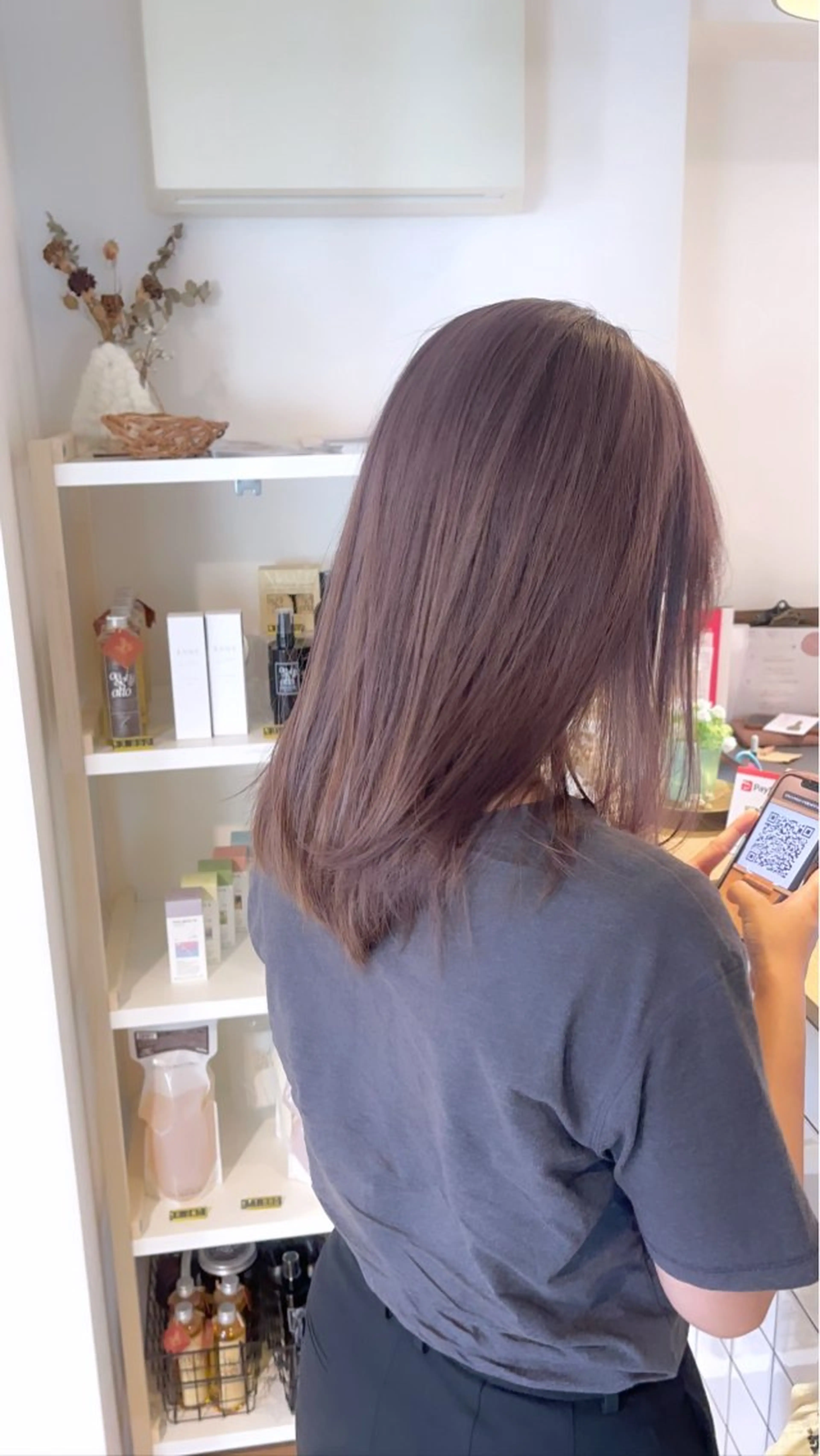 ミディアム カラー ヘアアレンジ ANDIAMO SAKAE✩楓のヘアスタイル