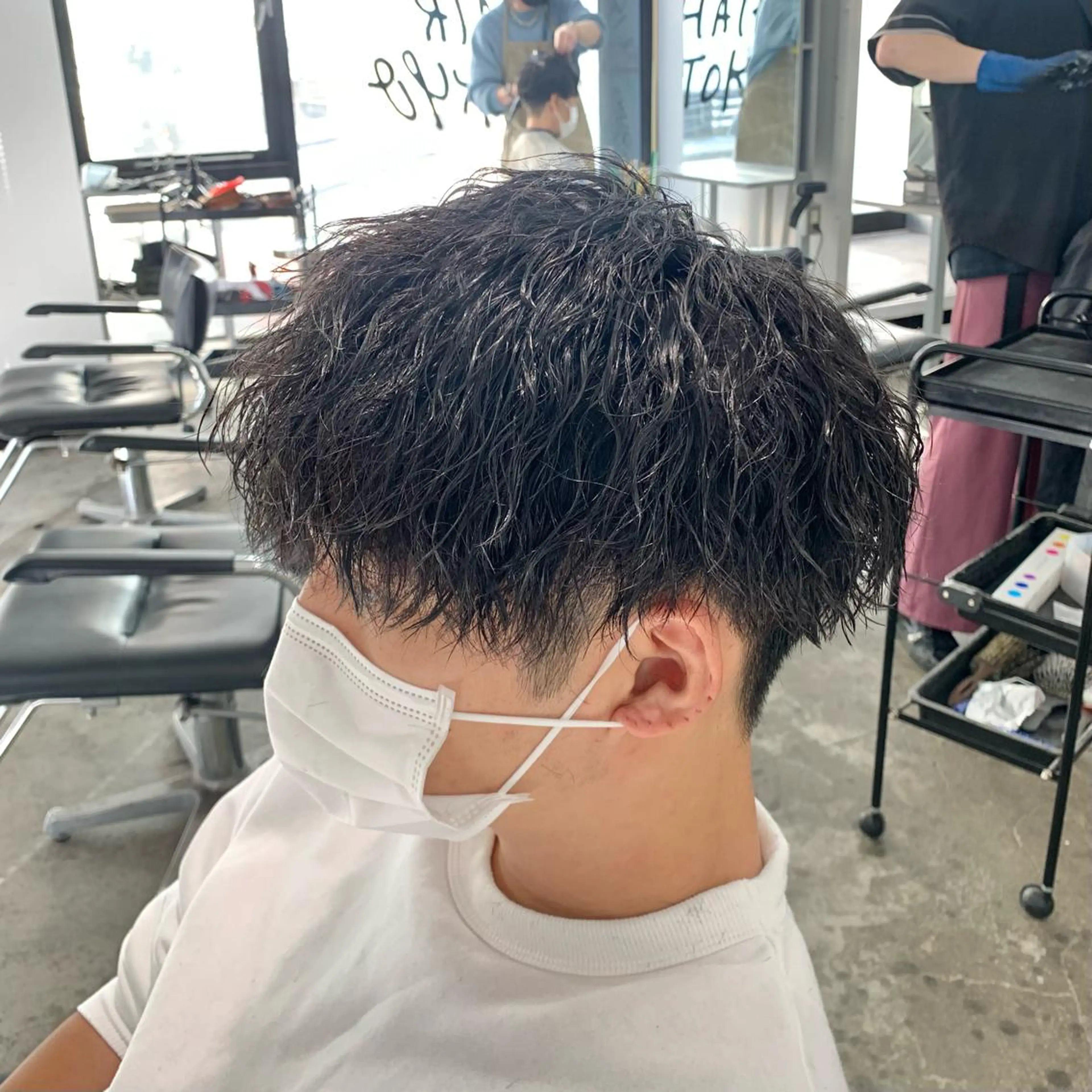 ショート パーマ メンズ カット パーマ メンズ特化美容師/ 藤戸 椋のヘアスタイル