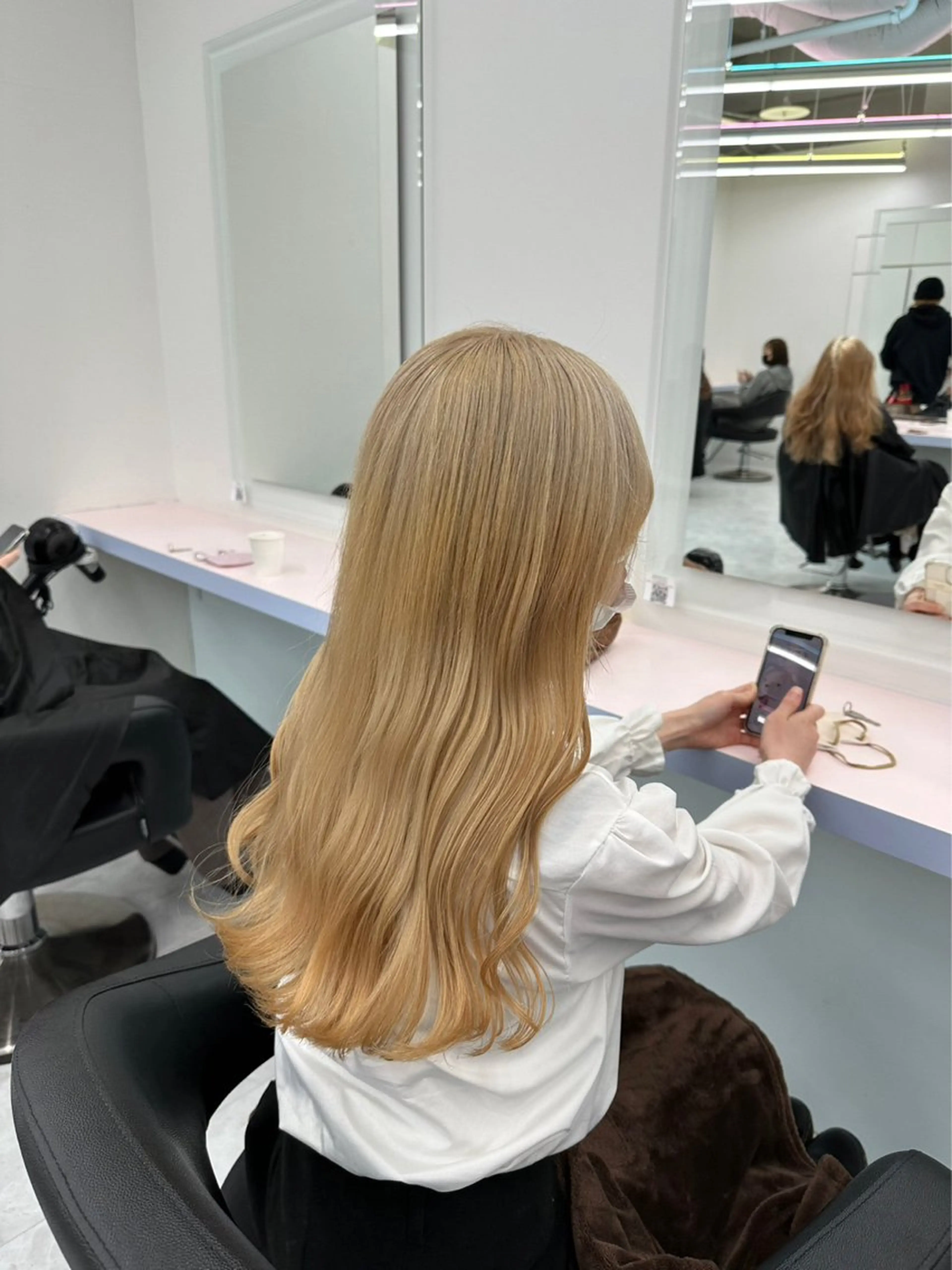 ロング カラー パーマ ヘアアレンジ メンズ 🤍透明感カラー🤍 似合わせ🤍AINEのヘアスタイル