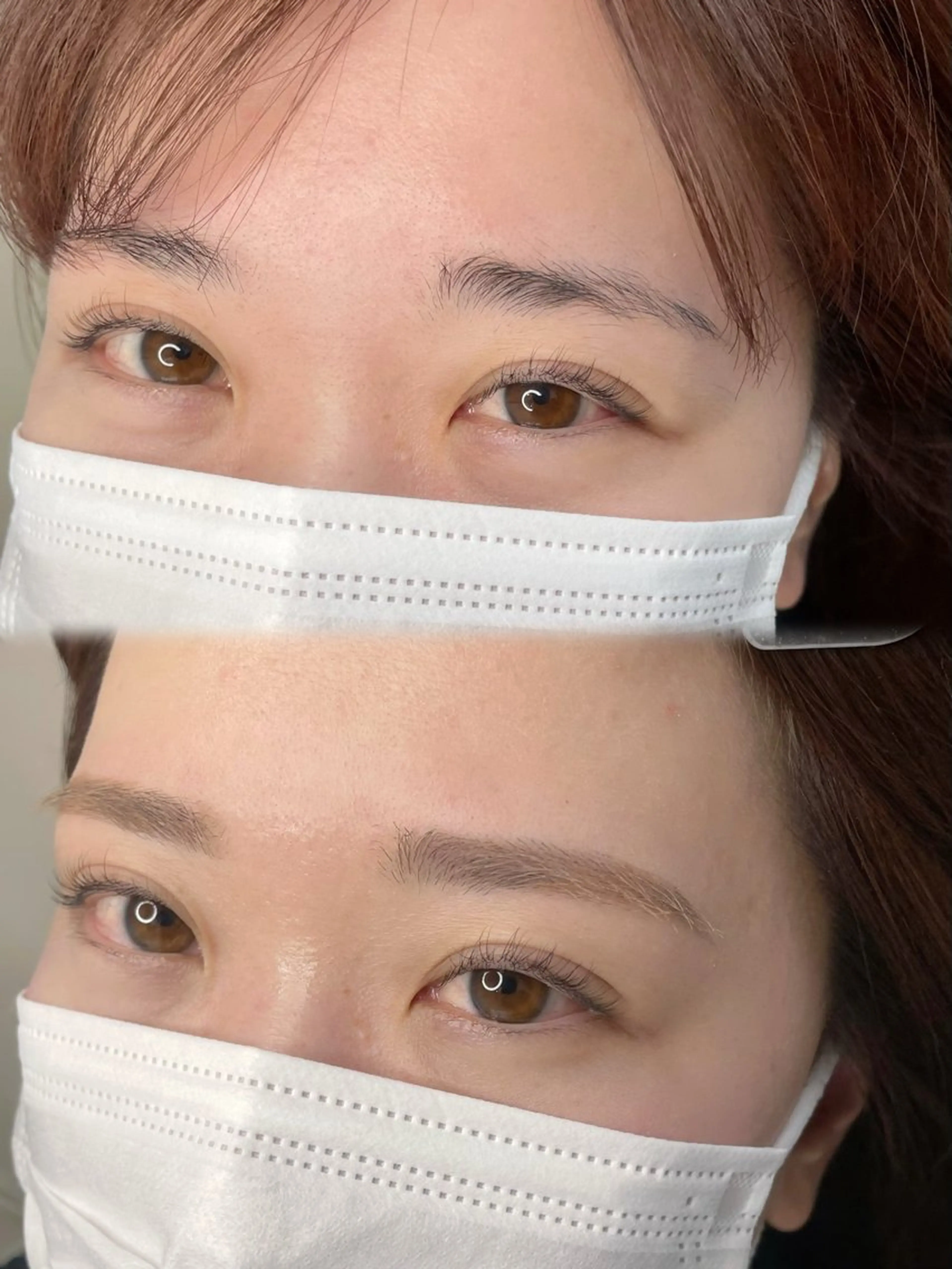 アイブロウWAX+間引きの写真