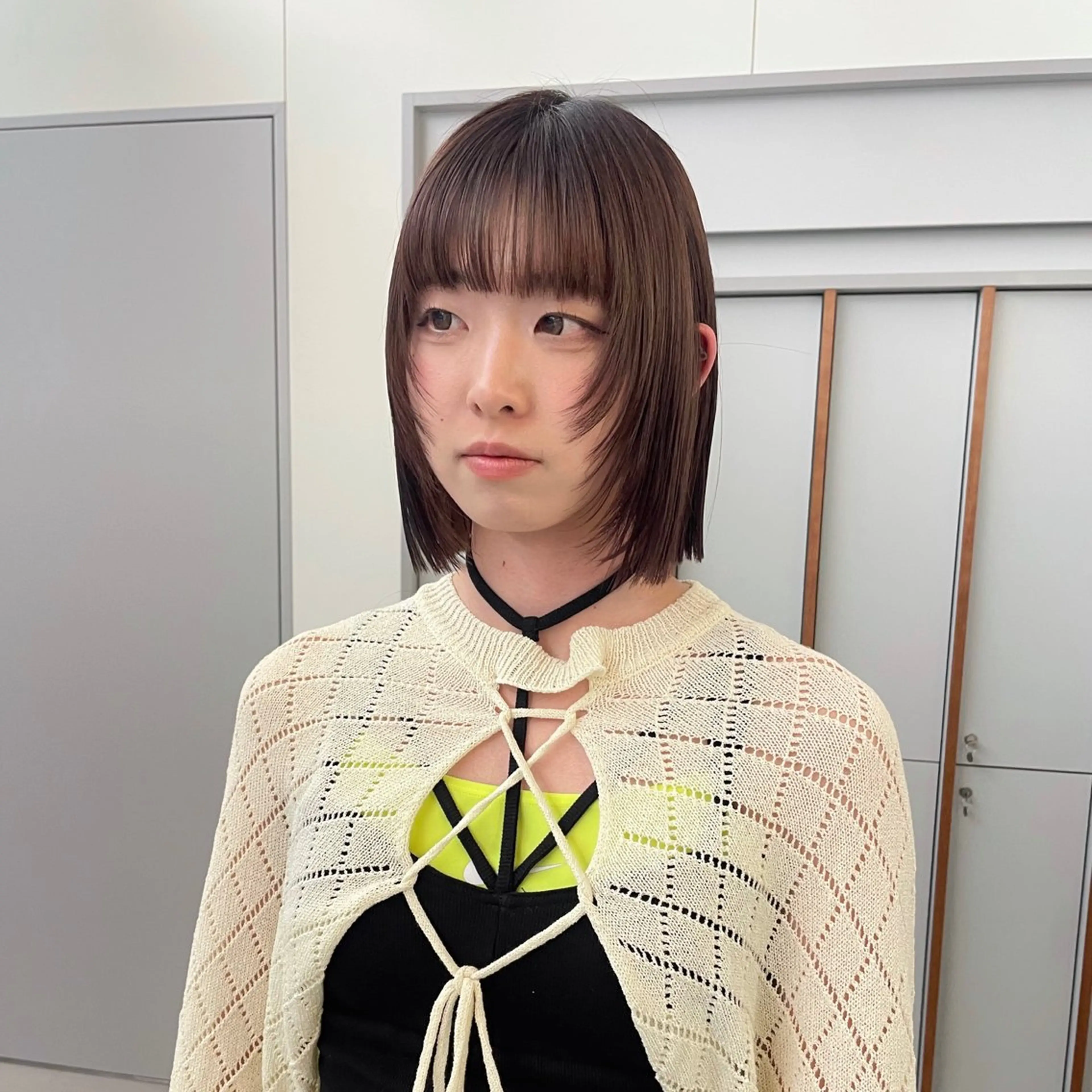 【湿気対策におすすめ☔️】前髪、顔まわり矯正+透明感カラー　レイヤー、暖色お任せください✨の写真