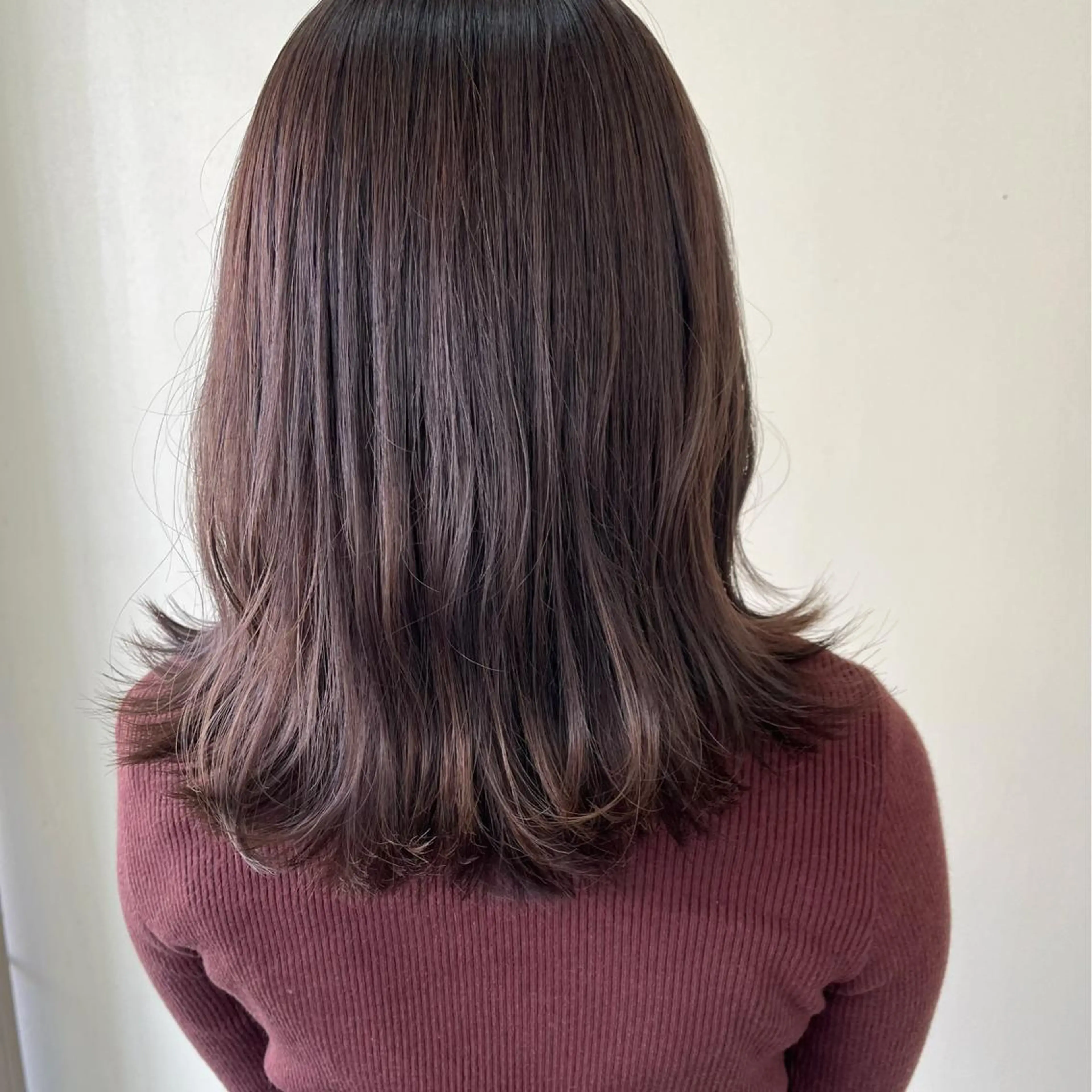 ミディアム カット 縮毛矯正 韓国ﾍｱ&ｼｮｰﾄ ボブ💜桑原のヘアスタイル