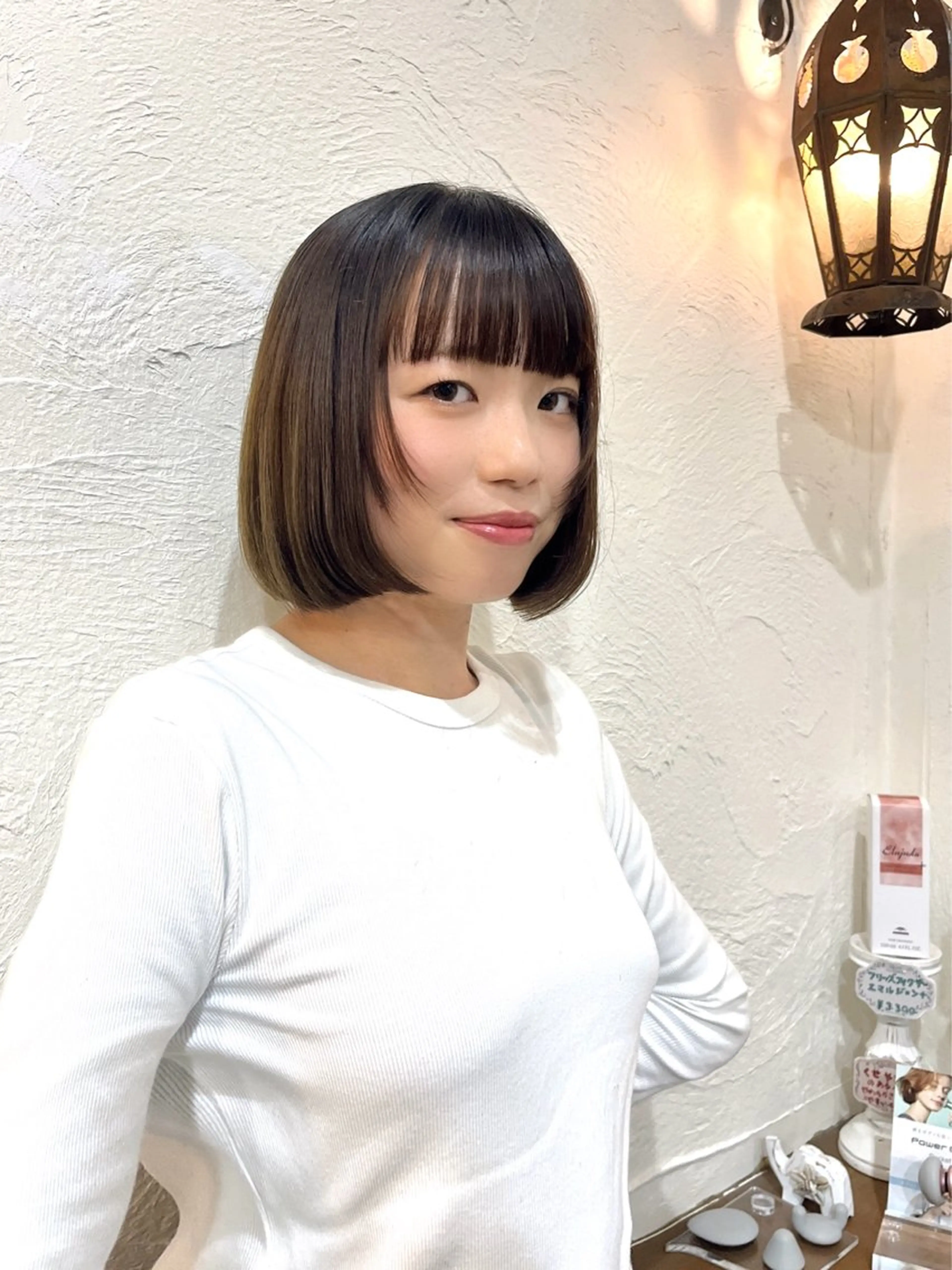 ショート ボブ 顔まわりレイヤー レイヤーカット 𝑪𝒐𝒍𝒐𝒓 *𝒆  ［コロレ］のヘアスタイル