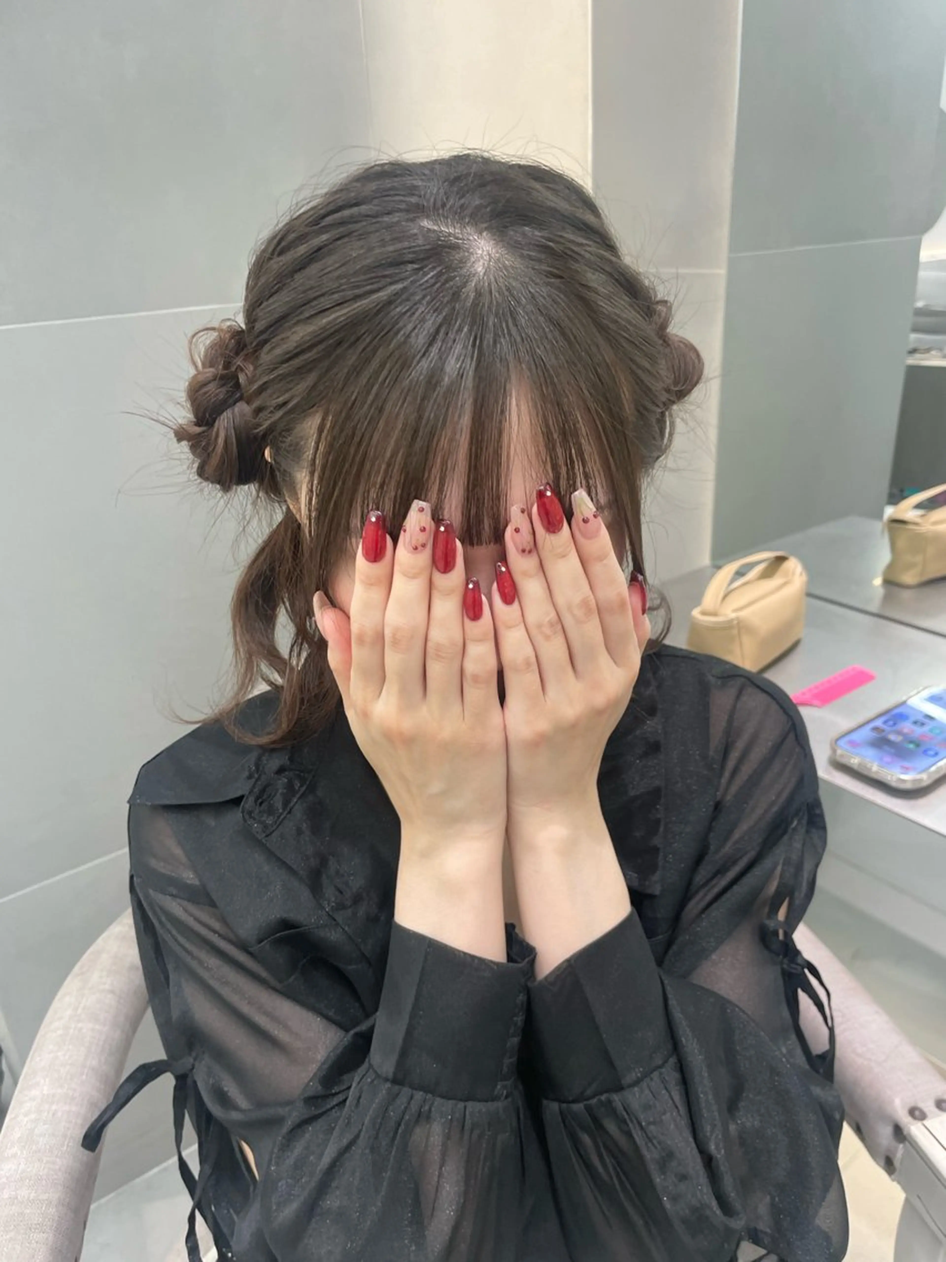 ヘアアレンジ 結婚式・ブライダル ヘアセット ヘアセット🎀耳つぼ 👂💎MONAMIのヘアスタイル